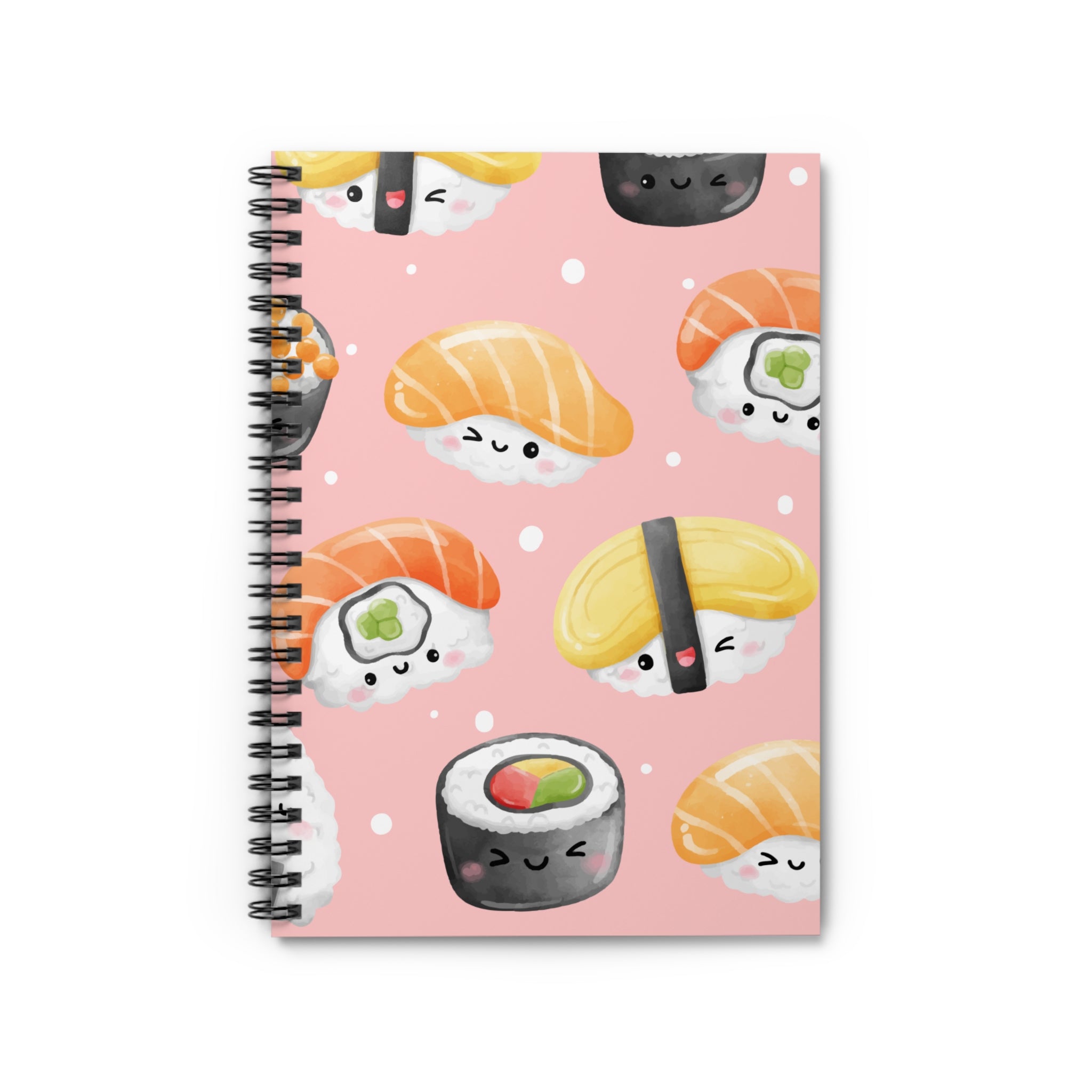 Spiral Notebook - Sushi Design Ruled Line