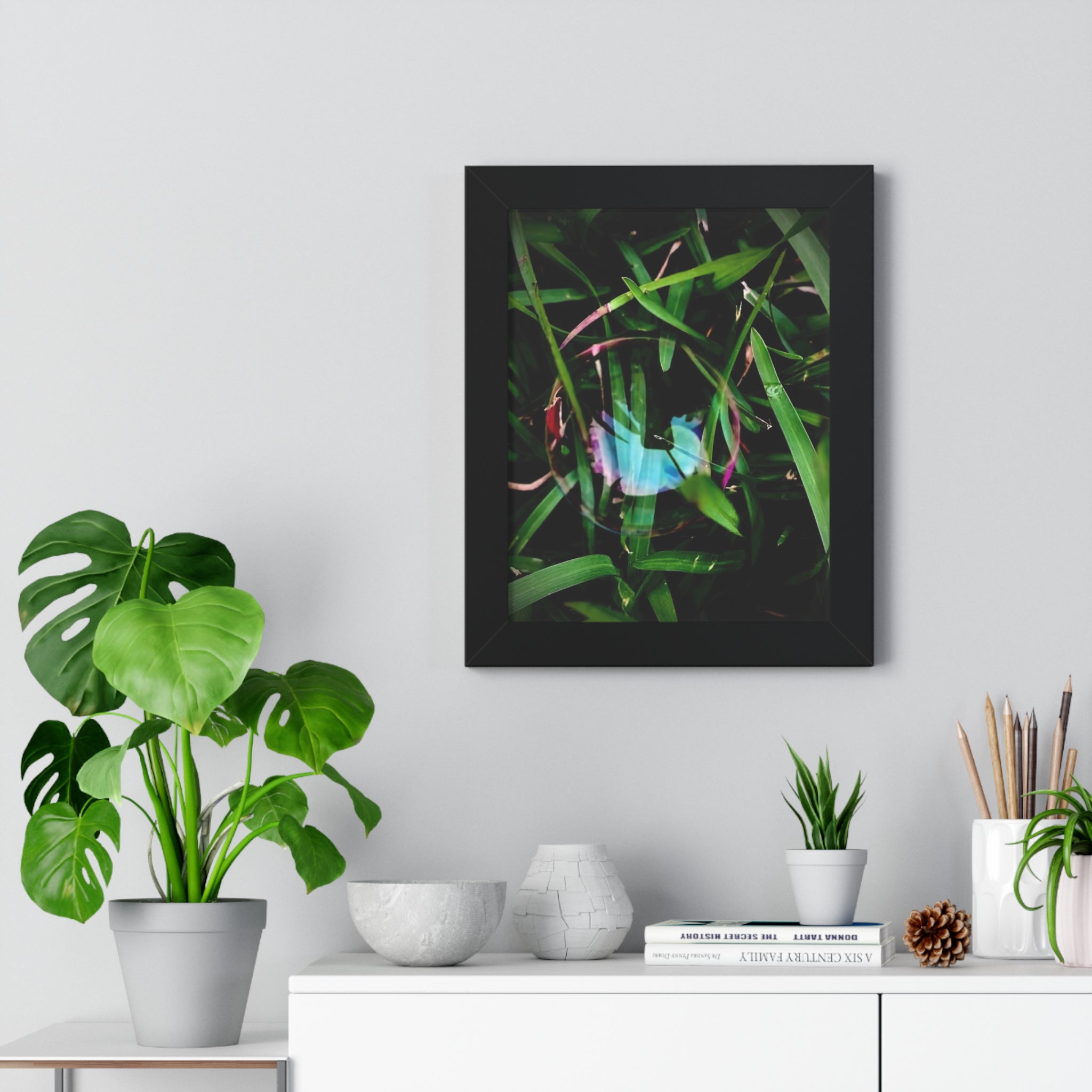 Framed Bubble in Grass Photo