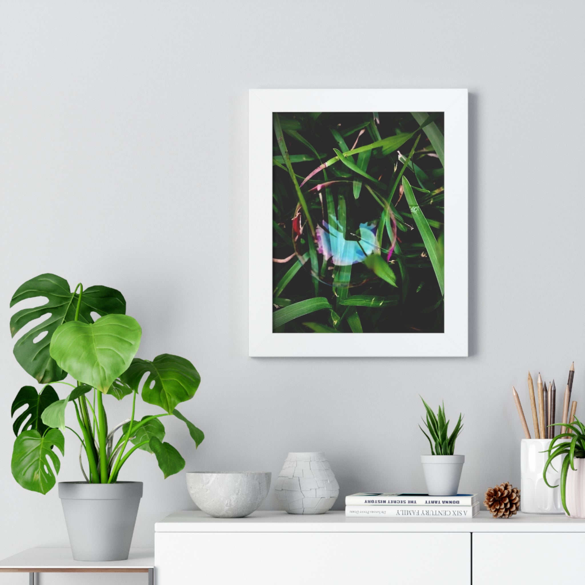 Framed Bubble in Grass Photo