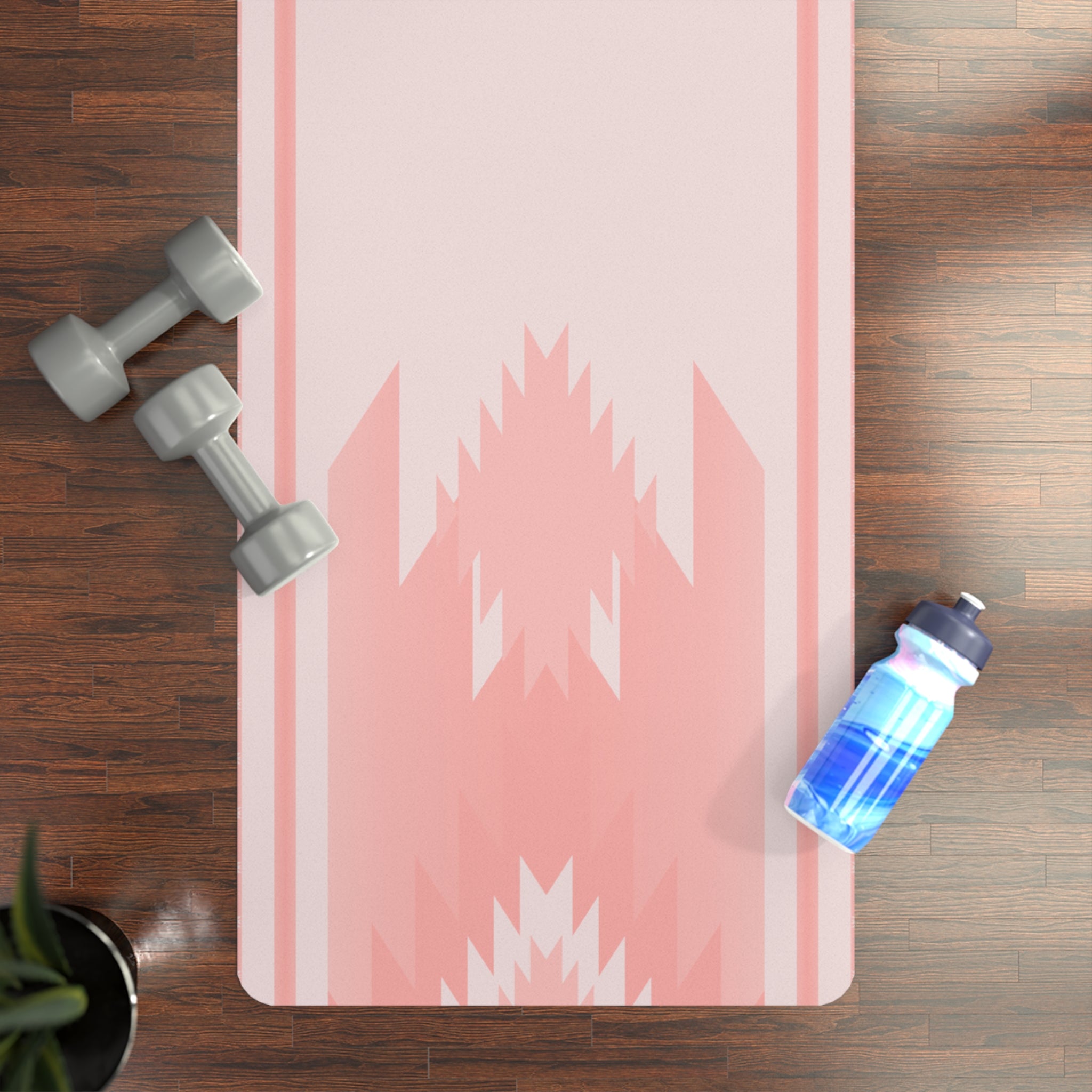 Southwestern Pink Rubber Yoga Mat