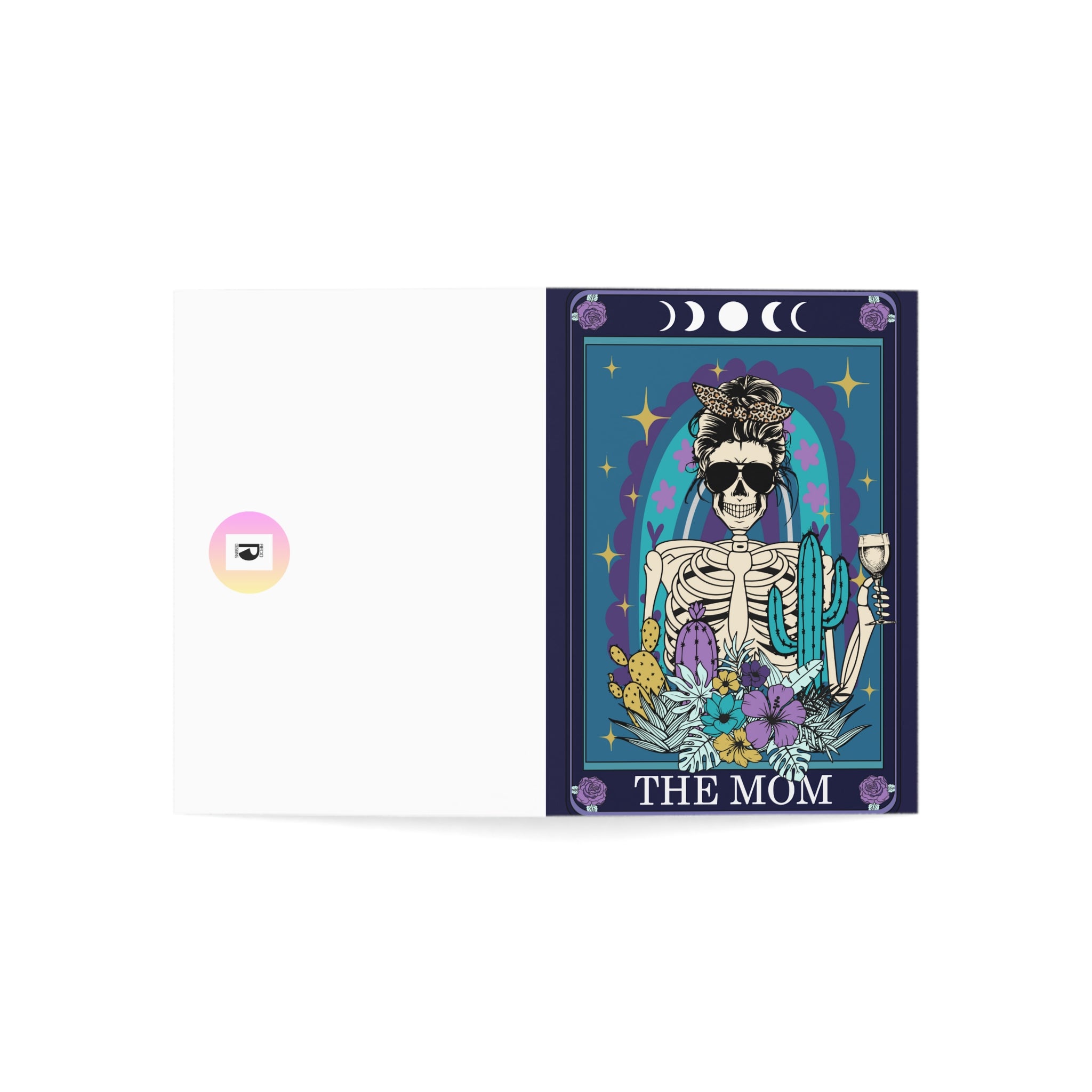 The Mom Skeleton Tarot Greeting Card