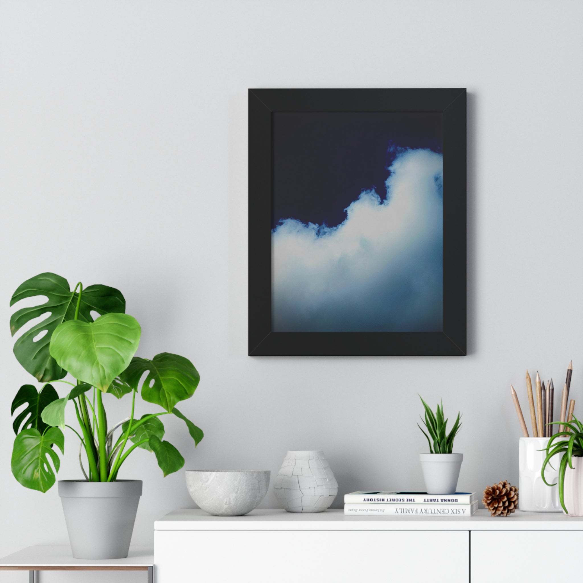 Framed 11" x 14" Vertical Poster of Cloud