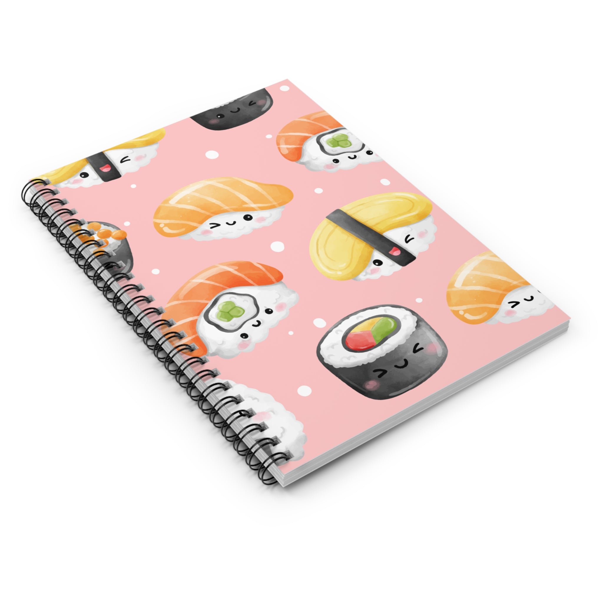 Spiral Notebook -Sushi Design Ruled Line