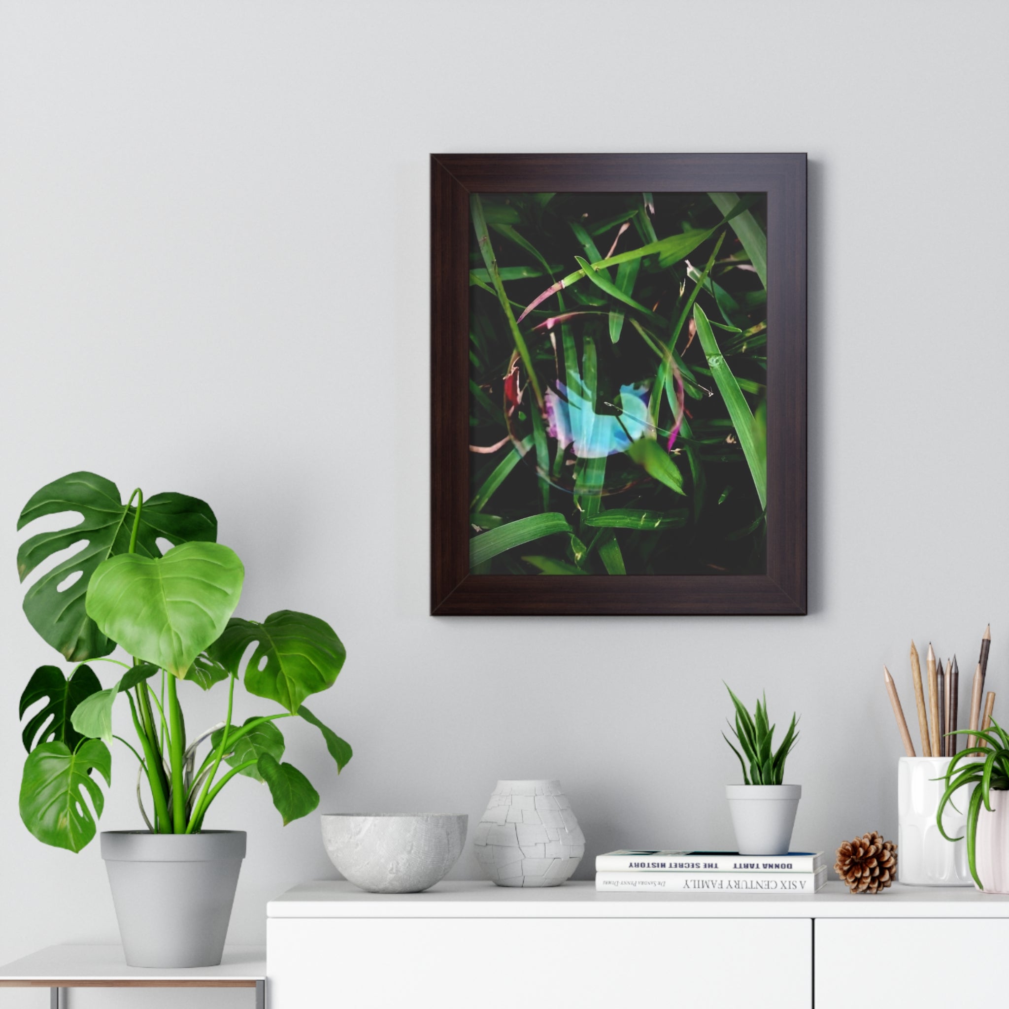 Framed Bubble in Grass Photo