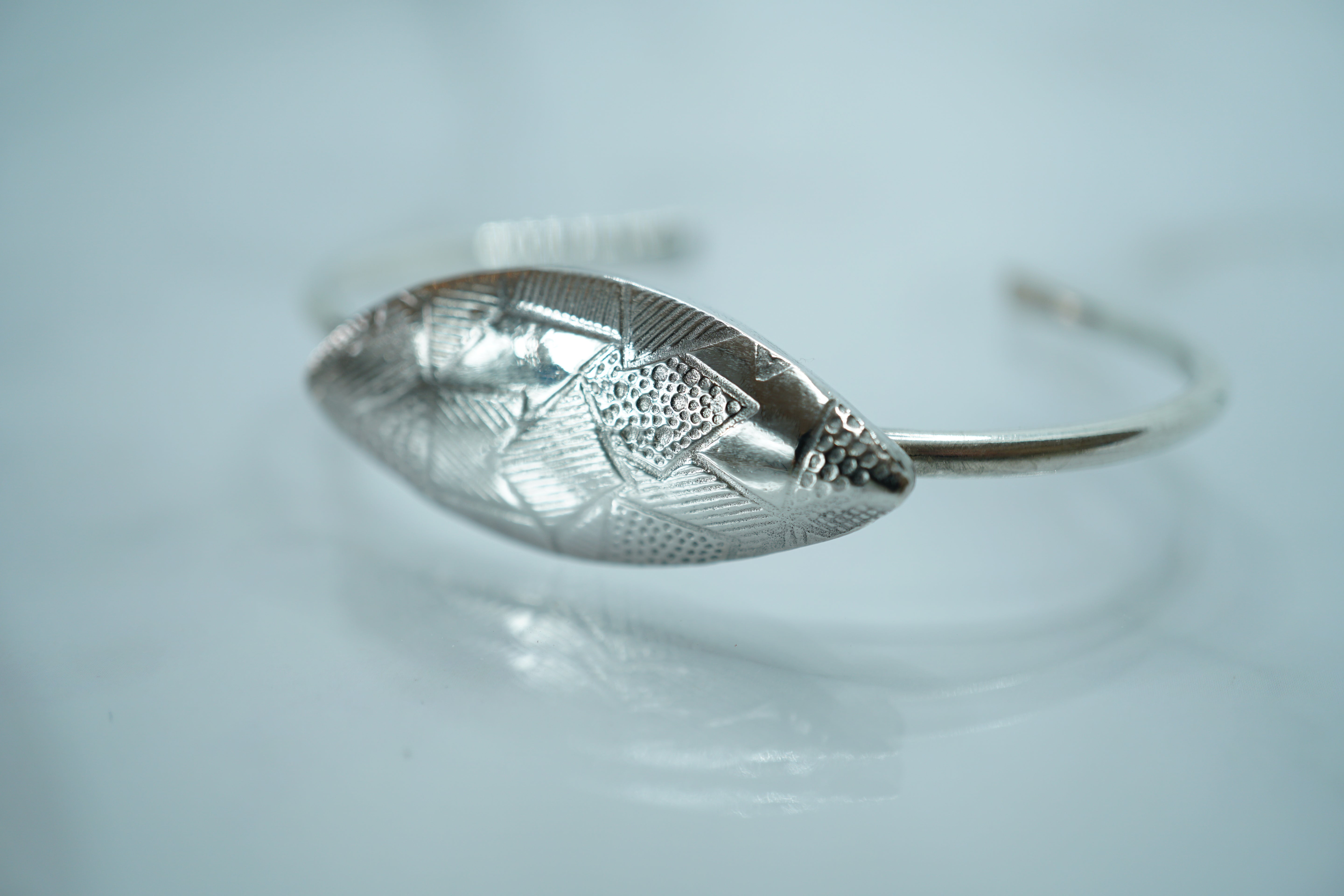 Textured Sterling Silver Cuff Bracelet