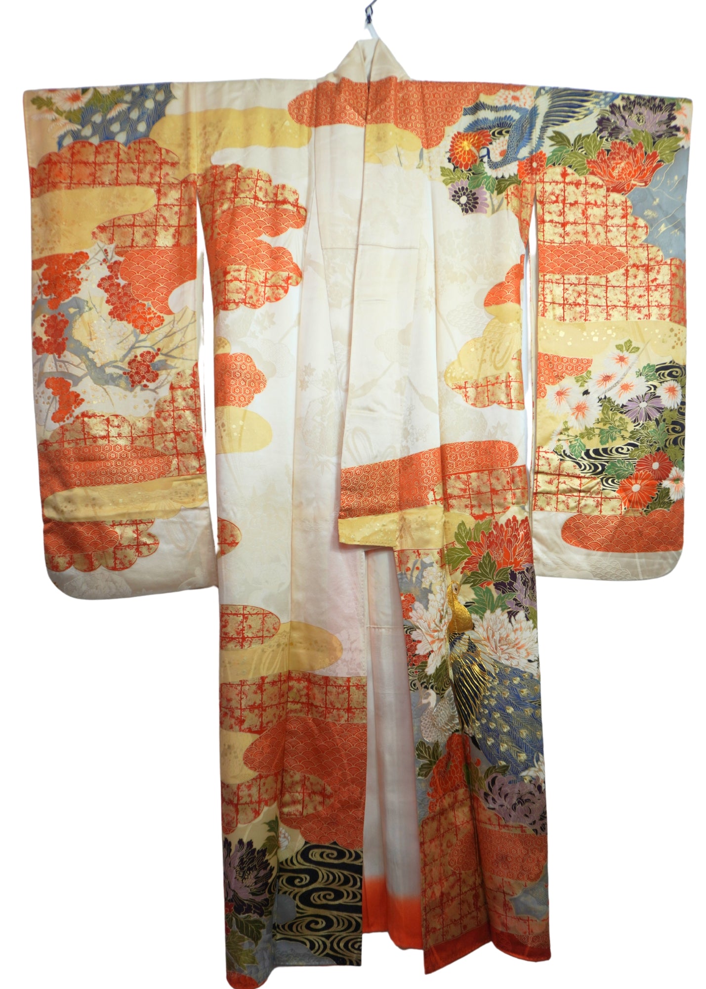 Vintage Ornate Orange Kimono