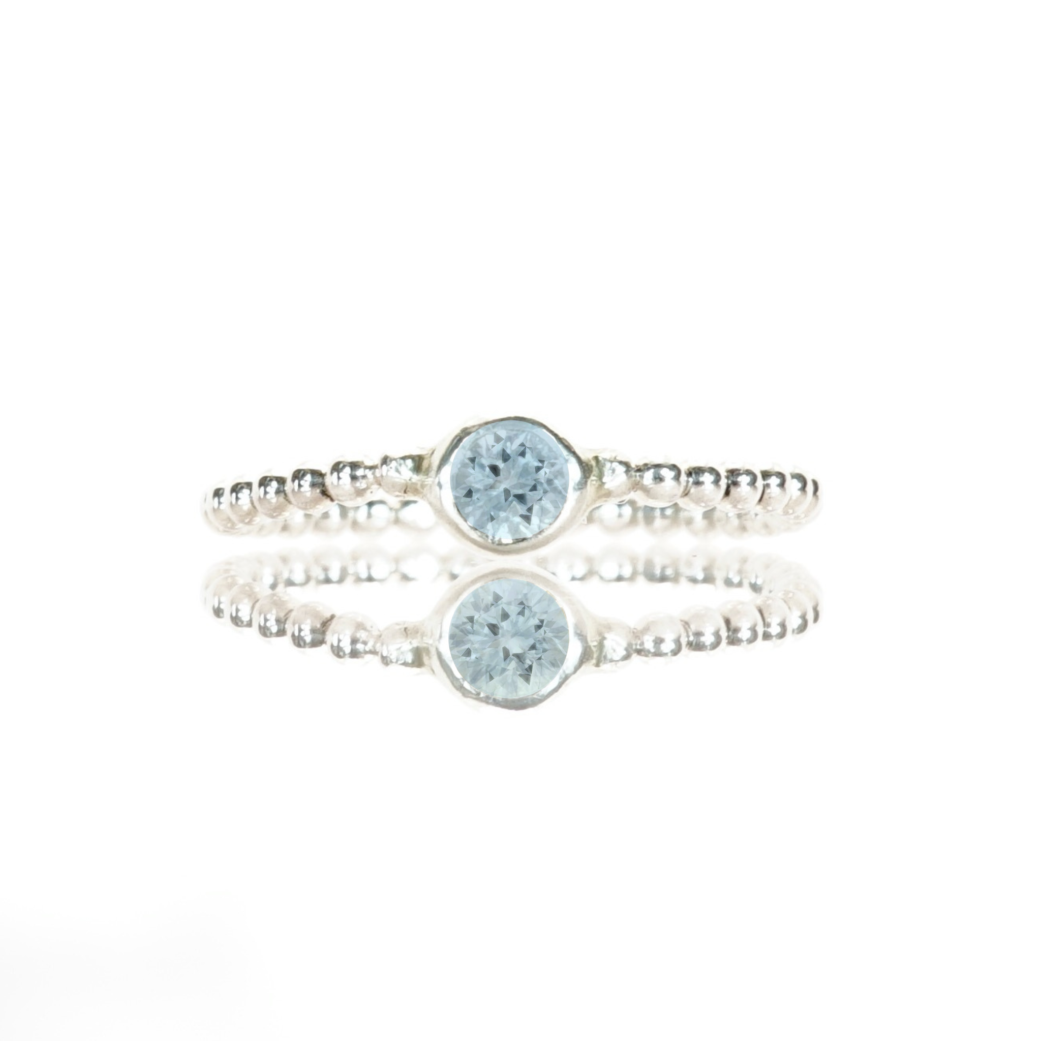 Beaded Silver Ring
