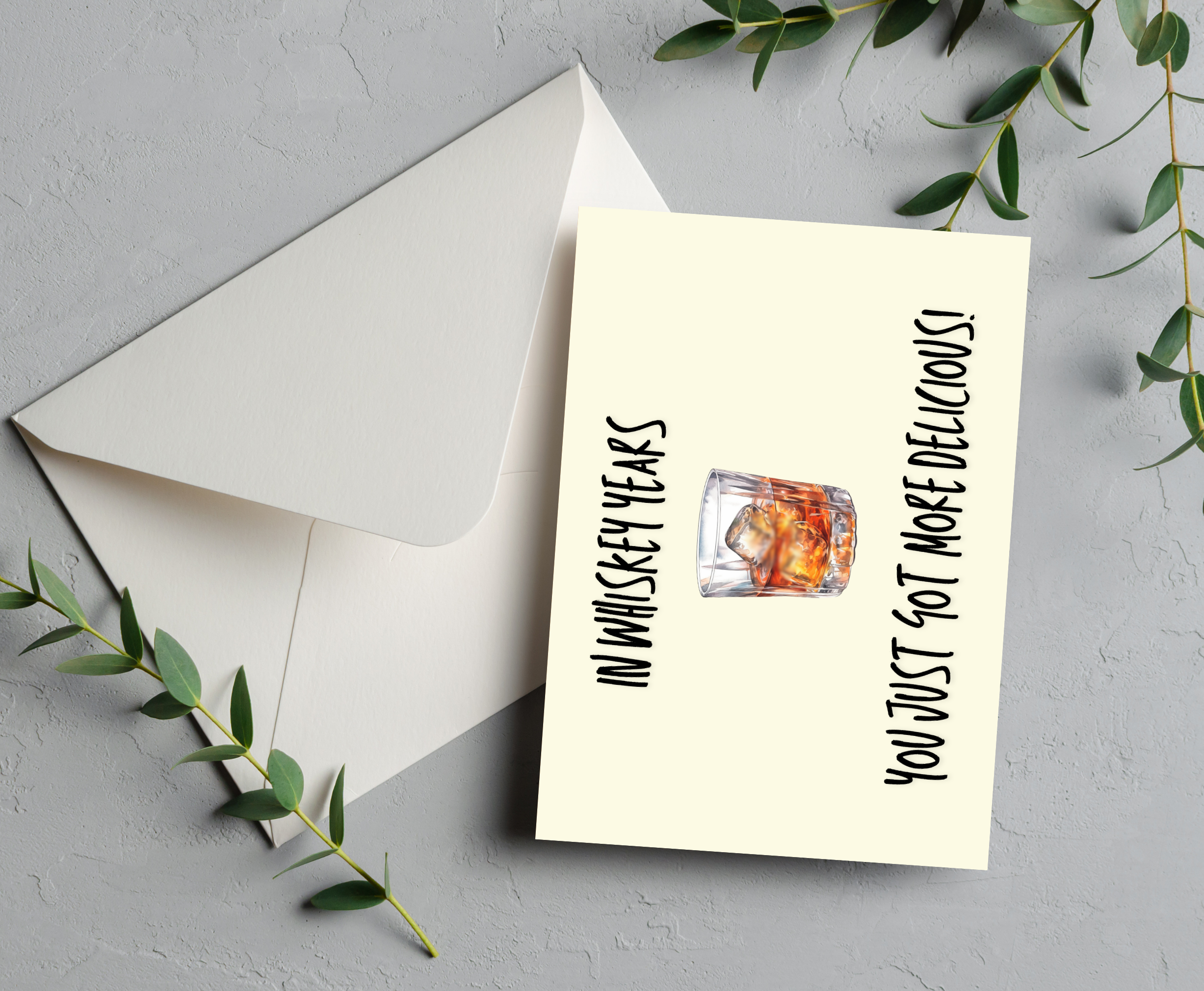 Whiskey Birthday Card