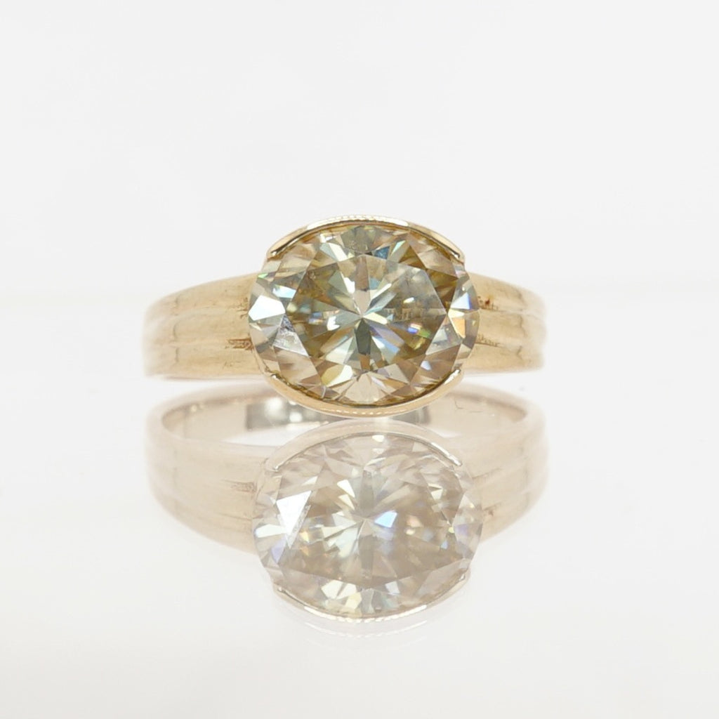 10ky gold Moissanite ring