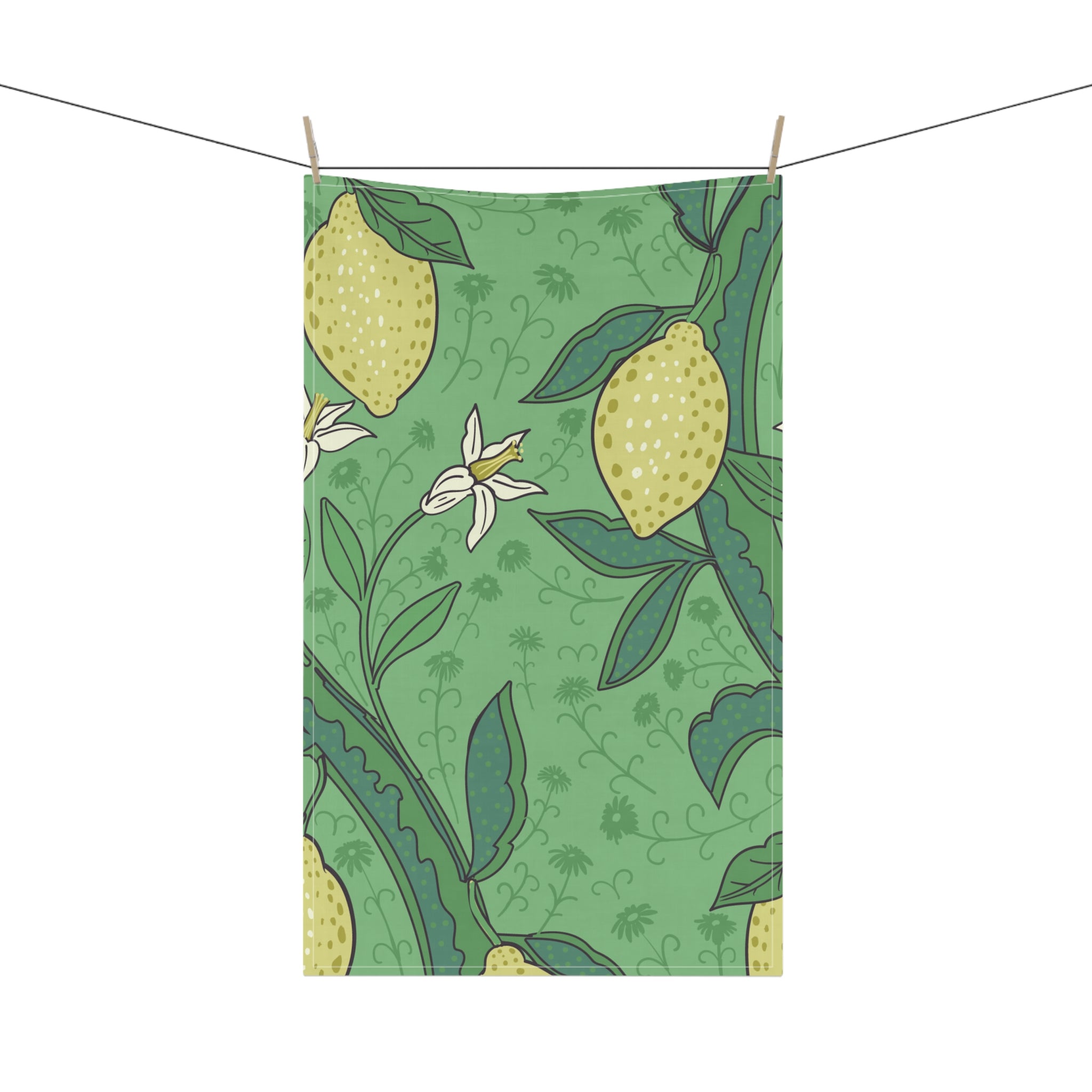 Lemon Green Kitchen Towel