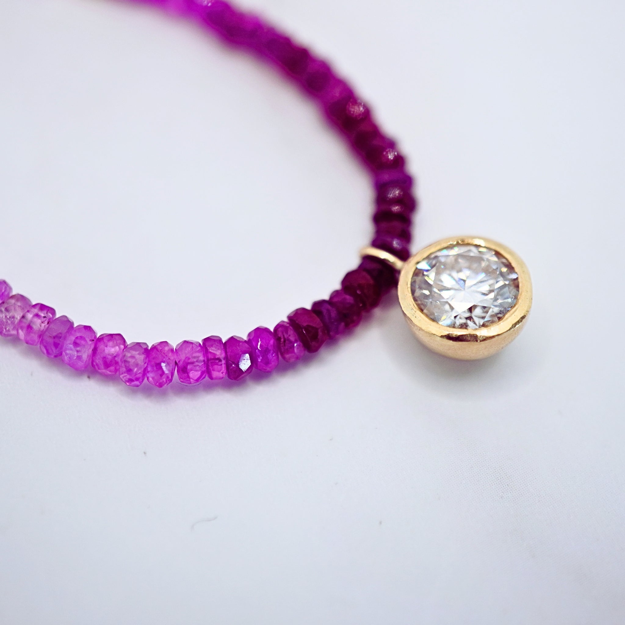 14KYG  Ruby Necklace