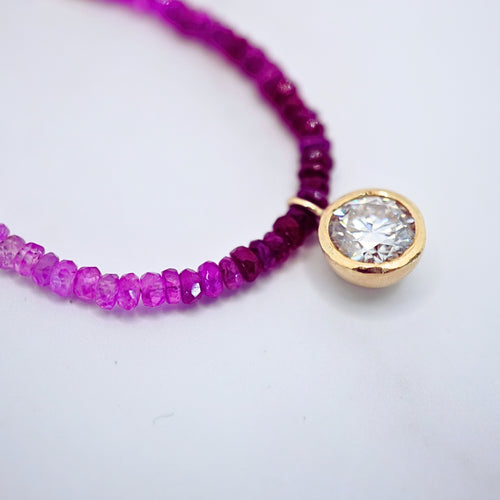 14KYG  Ruby Necklace