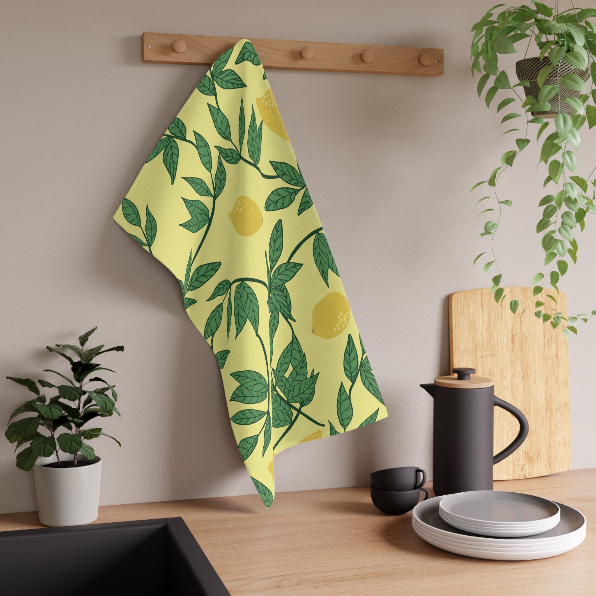 Lemon Yellow Kitchen Towel