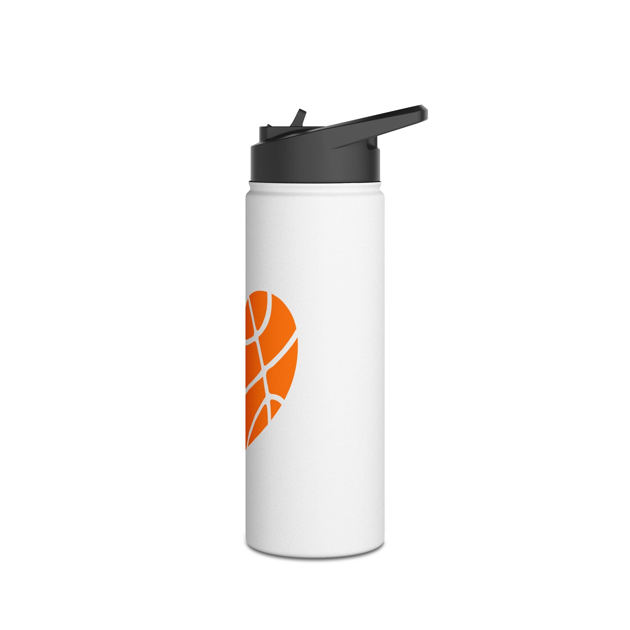 Basketball Love Stainless Steel Water Bottle, Standard Lid