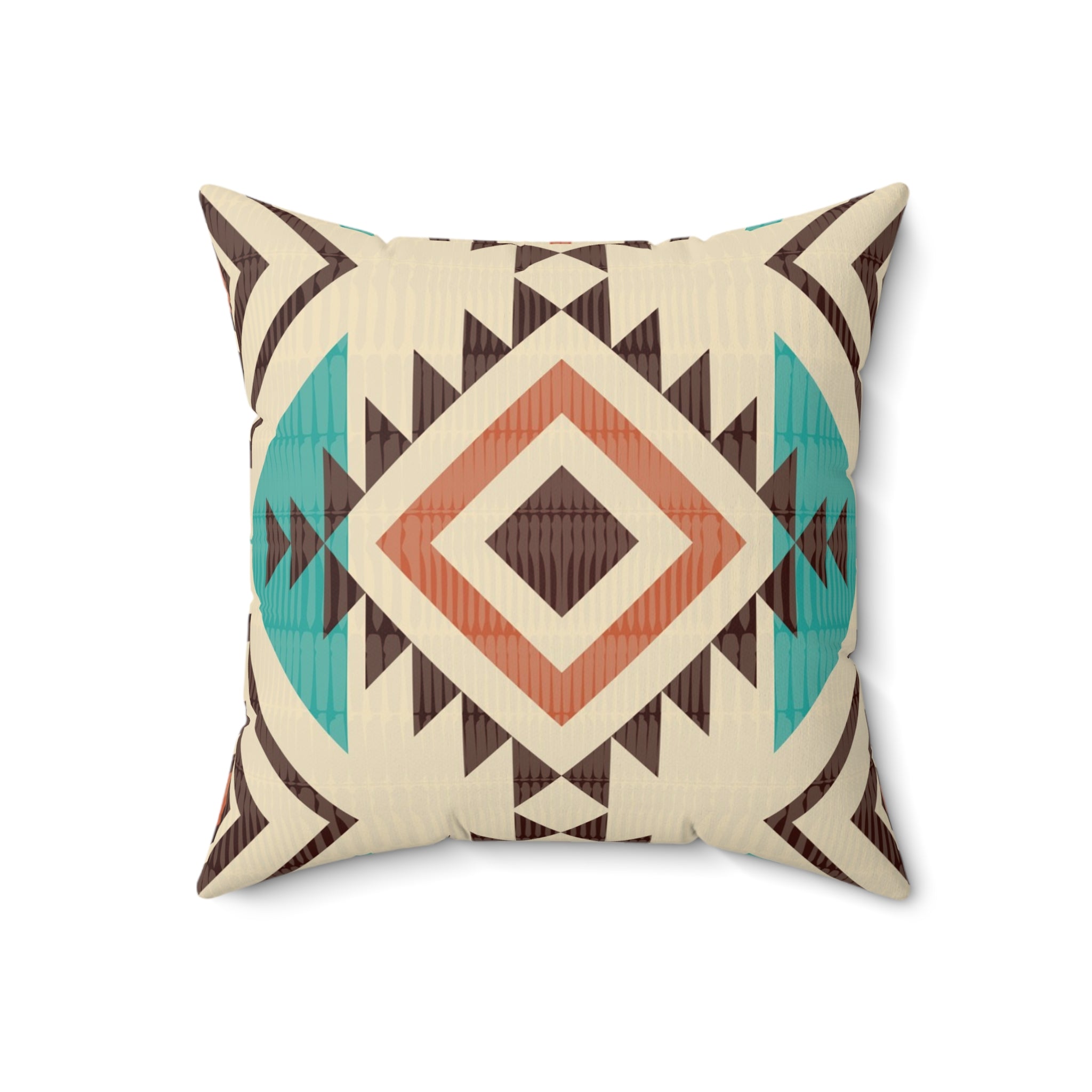 Spun Polyester Western Motif Square Pillow