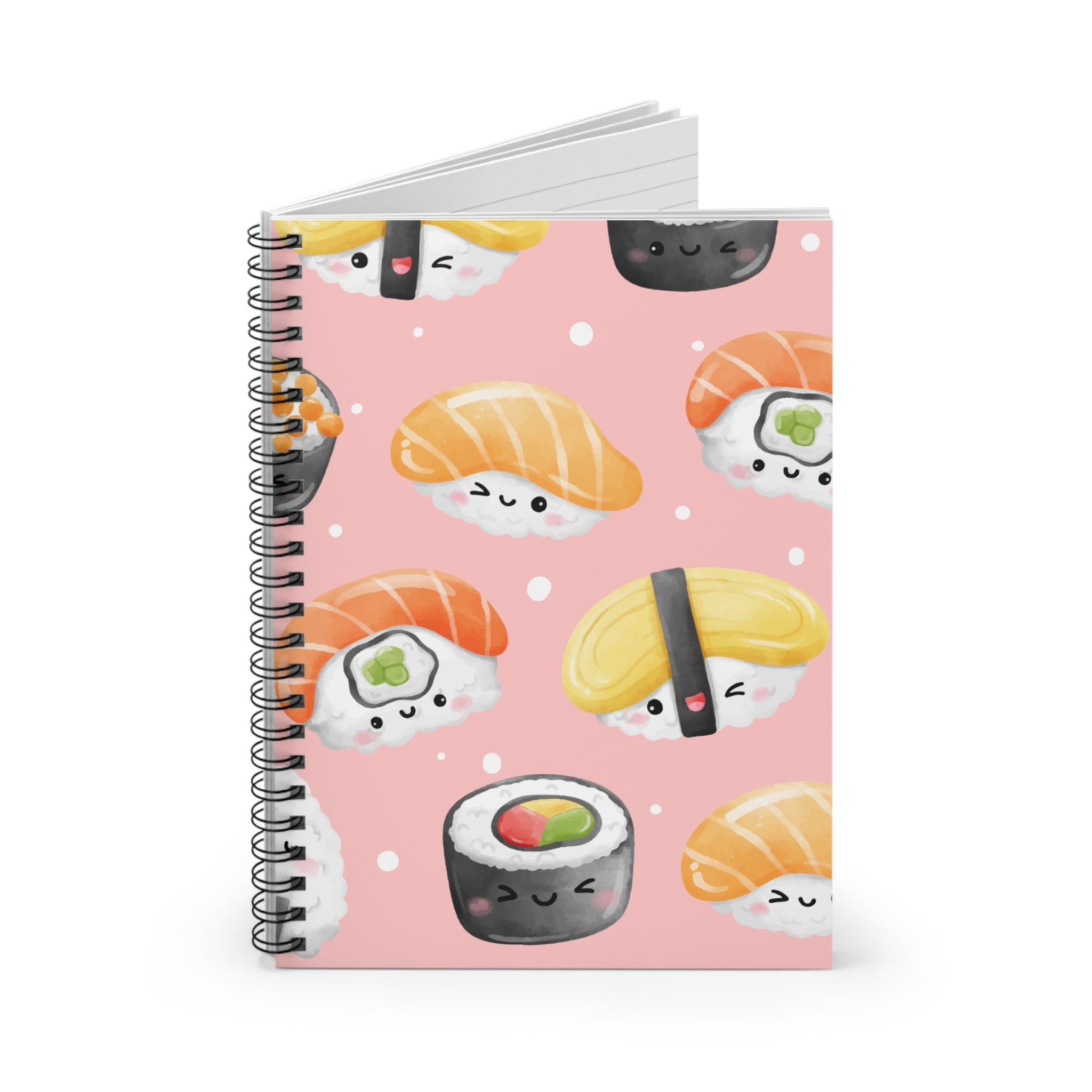 Spiral Notebook -Sushi Design Ruled Line