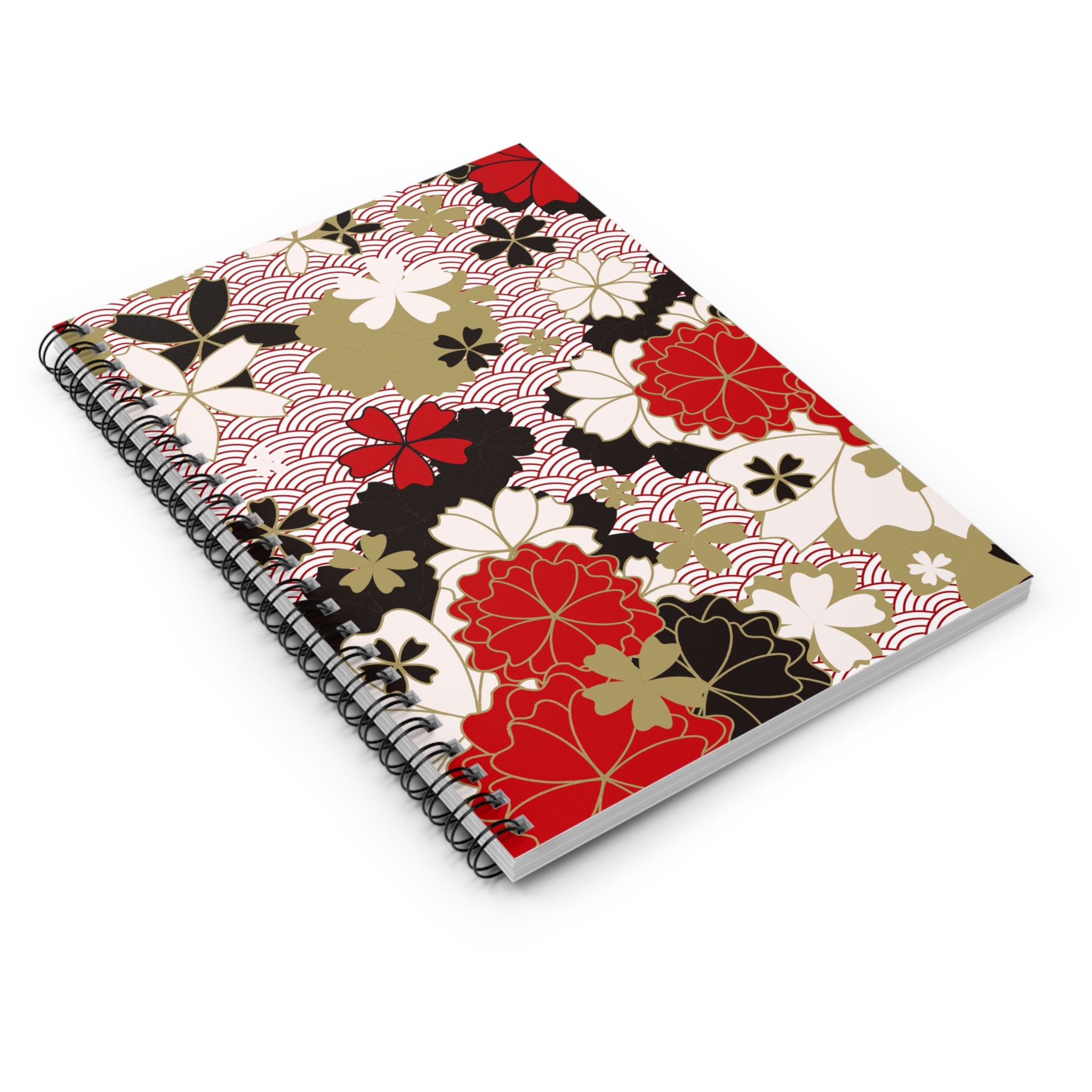 Spiral Notebook - Kimono Design 2 Ruled Line