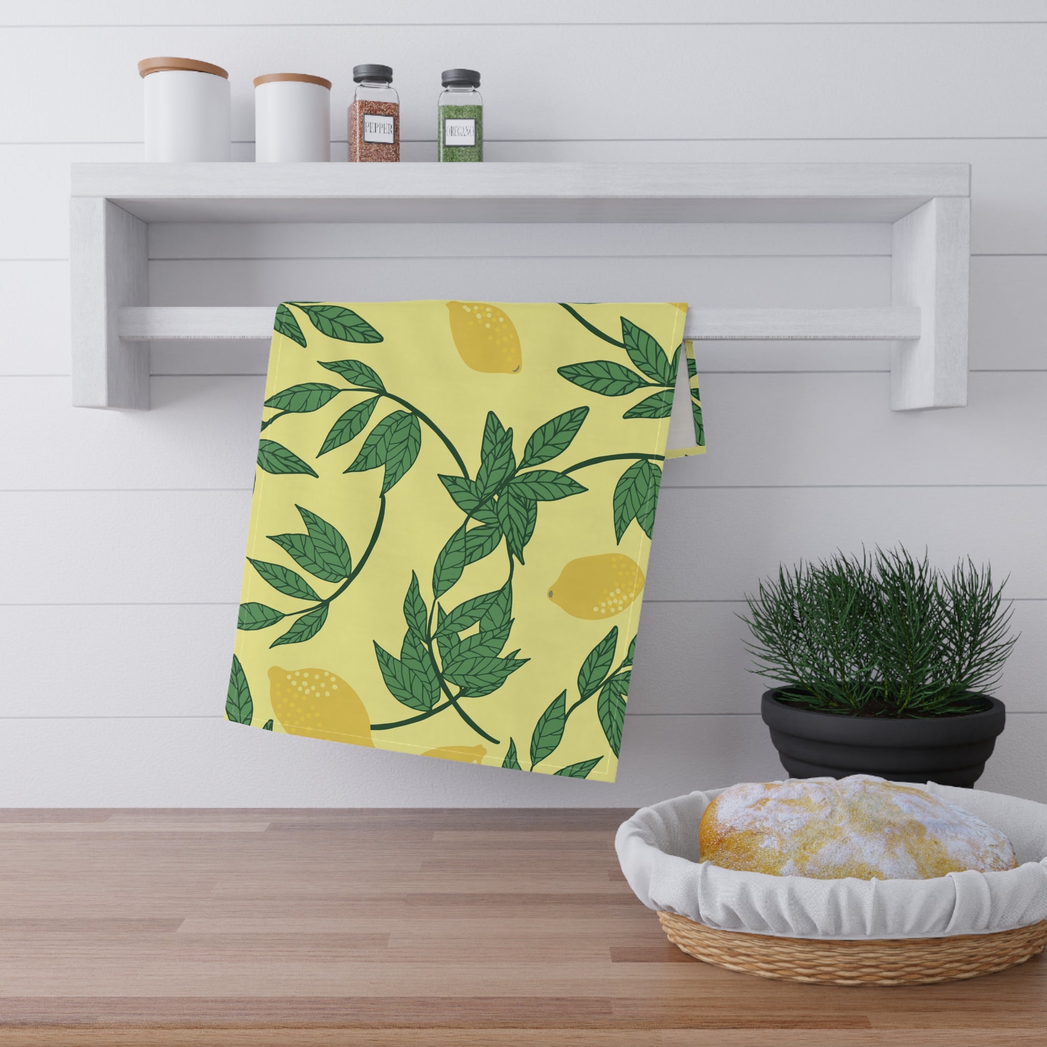 Lemon Yellow Kitchen Towel