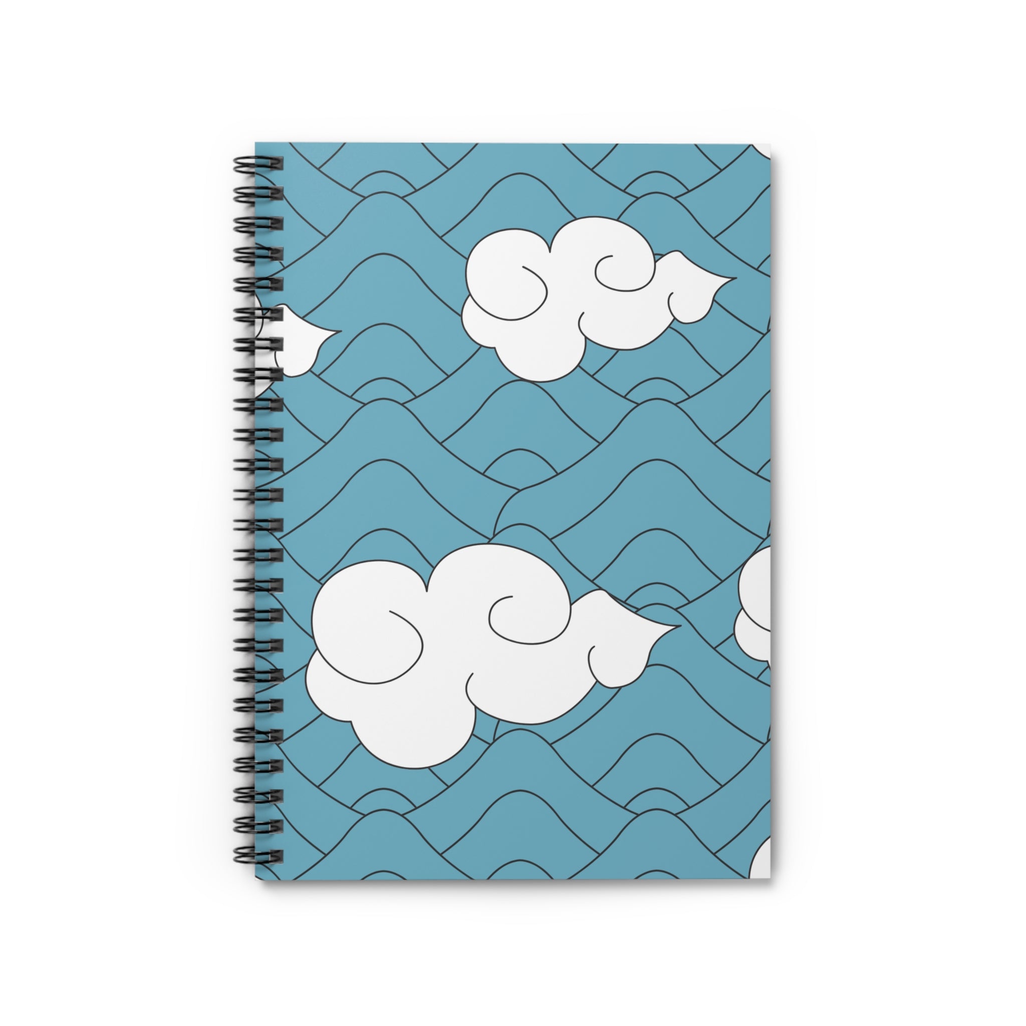 Spiral Notebook - Cloud Design Ruled Line