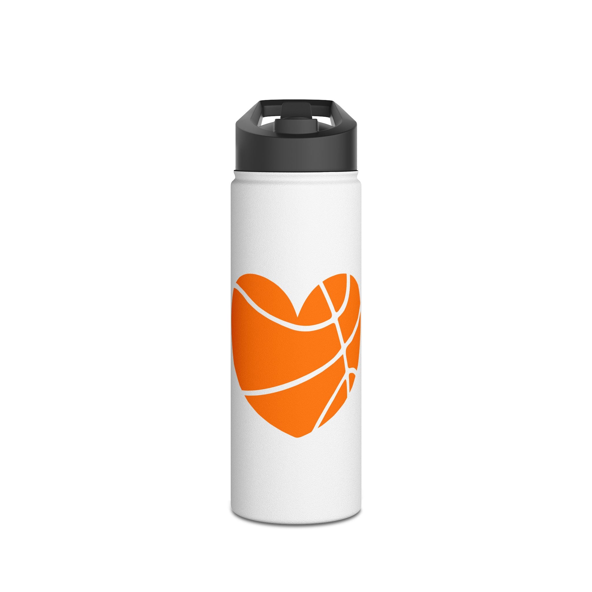 Basketball Love Stainless Steel Water Bottle, Standard Lid