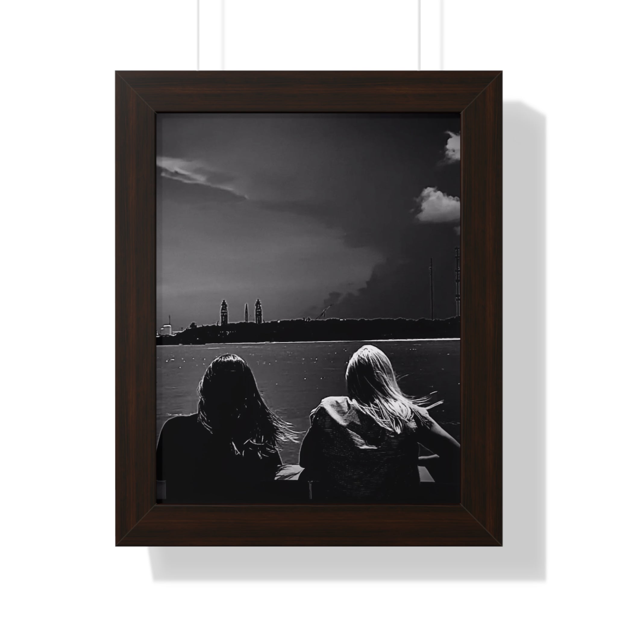 Framed 11" x 14" Ferry Ride Vertical Poster by Jo Bird