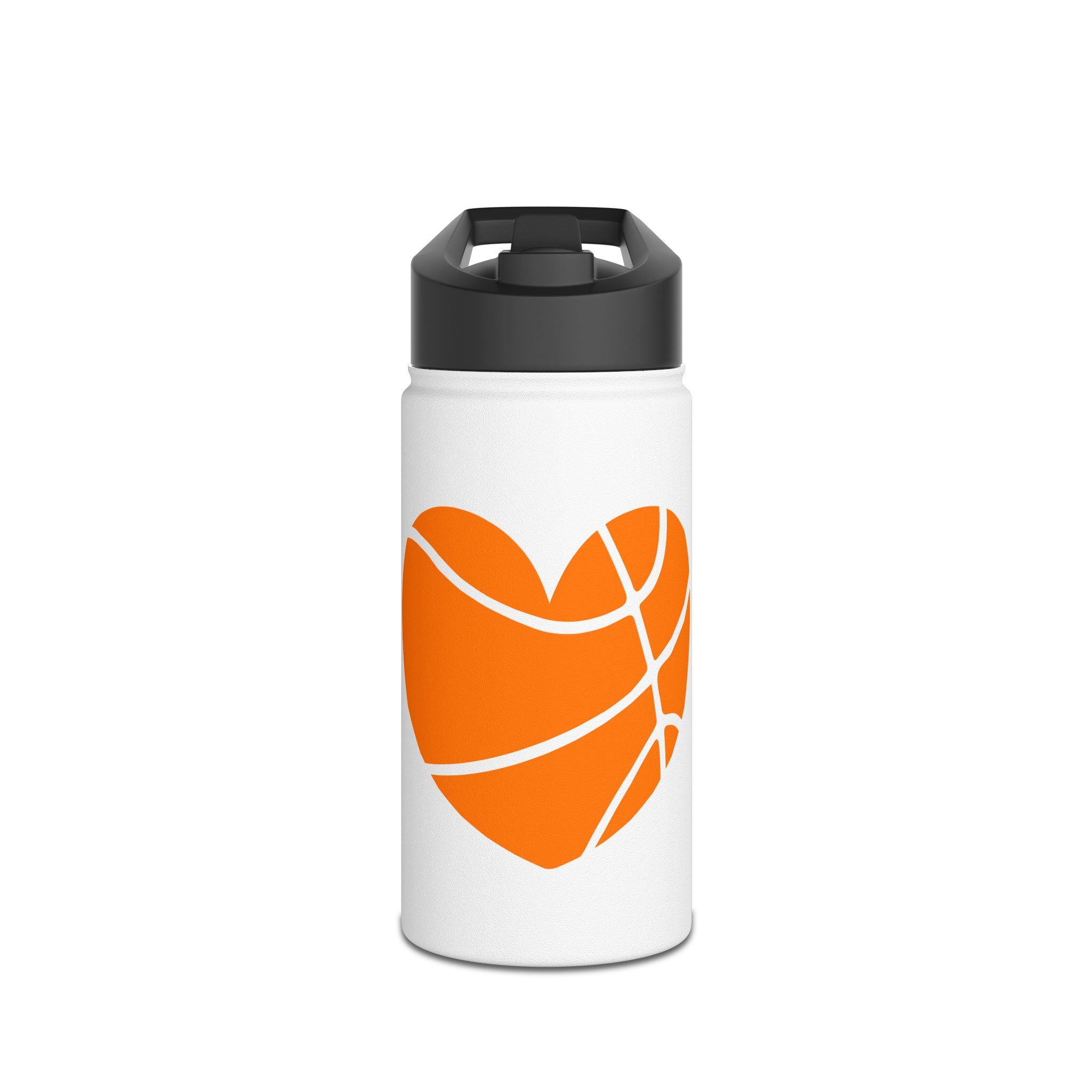 Basketball Love Stainless Steel Water Bottle, Standard Lid