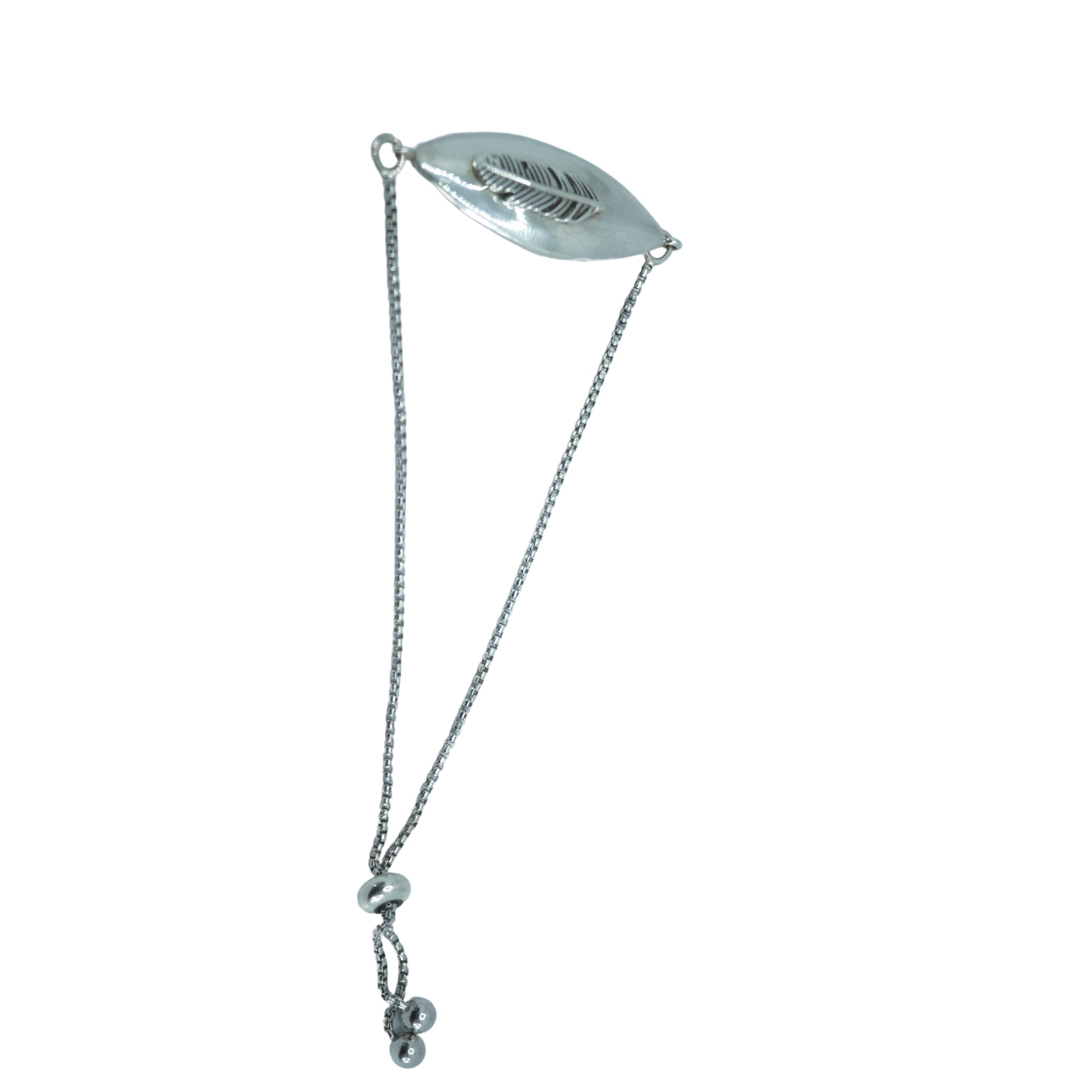 Personalized Adjustable Silver Bracelet