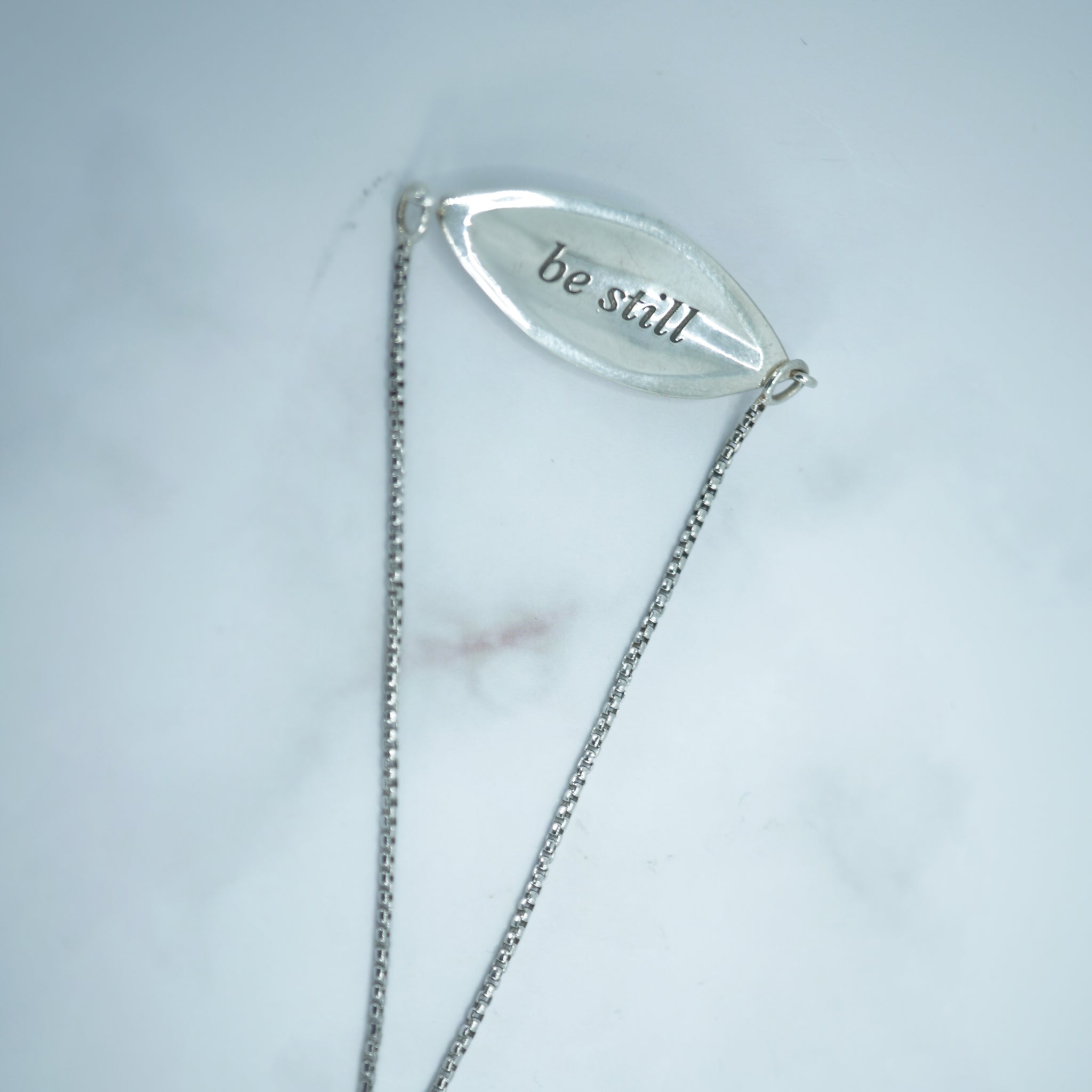 Personalized Adjustable Silver Bracelet