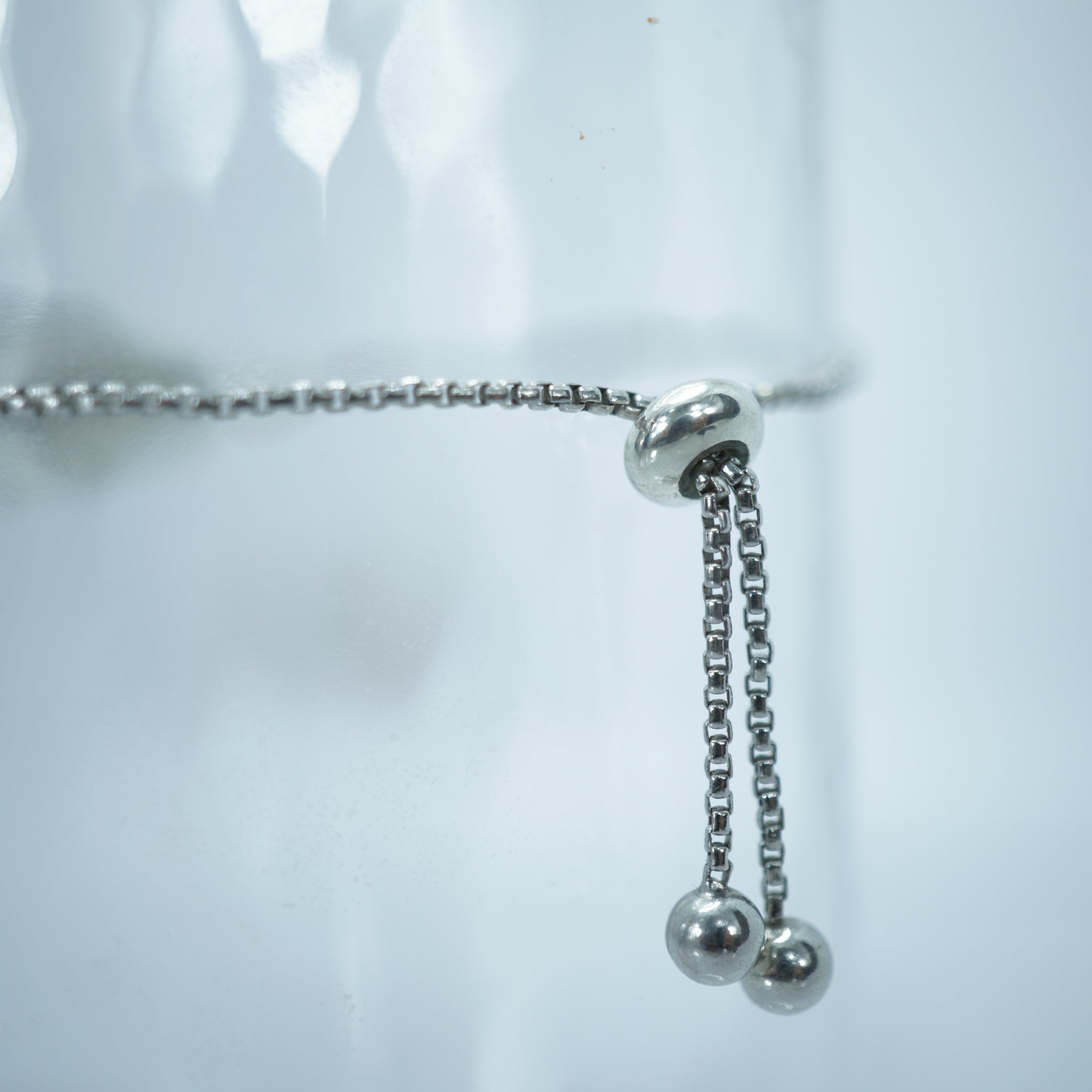 Personalized Adjustable Silver Bracelet