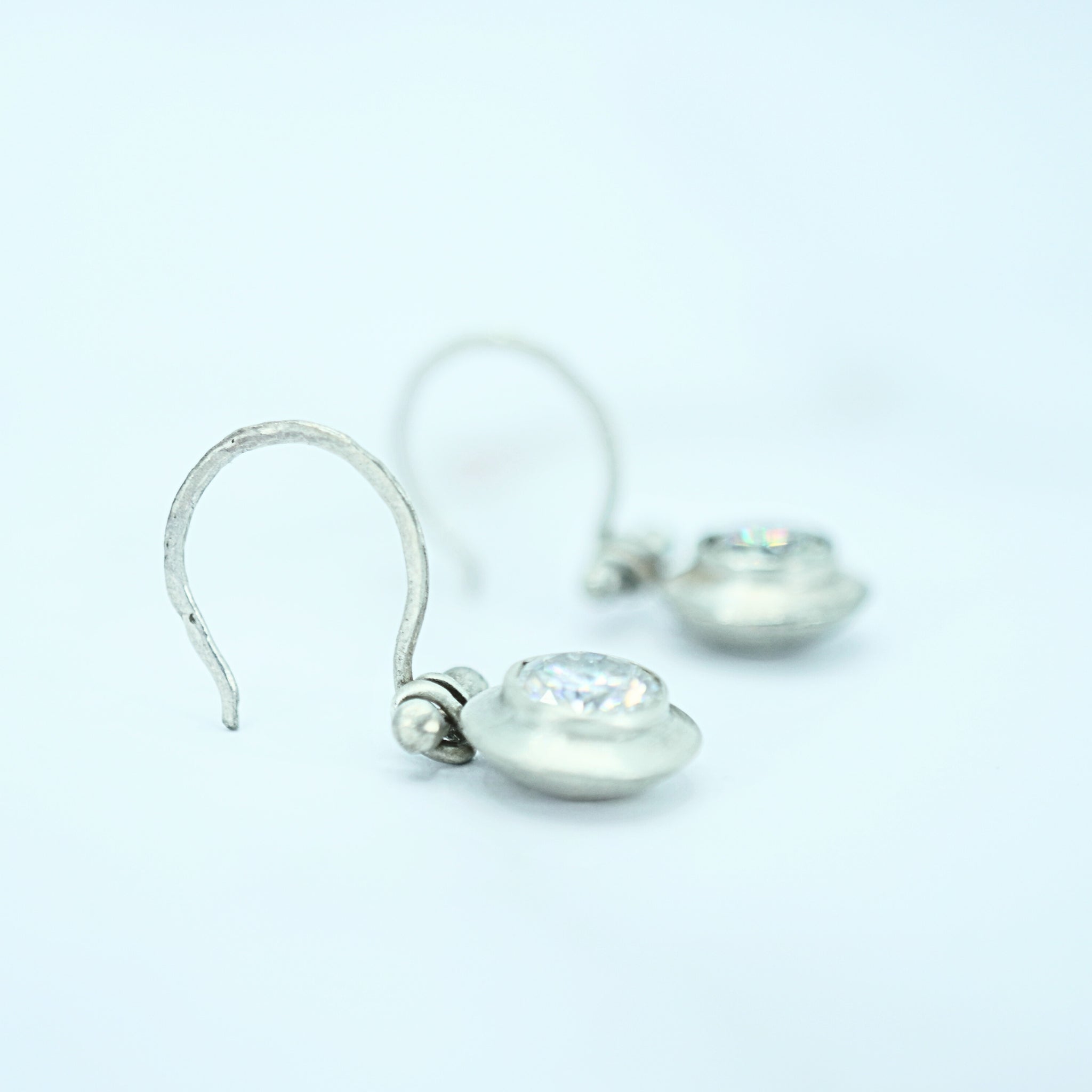 Contemporary Roman Style Moissanite Earrings