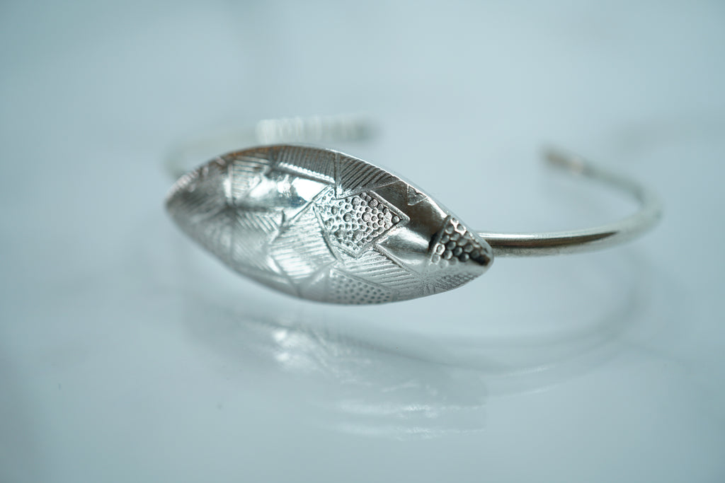 Textured Sterling Silver Cuff Bracelet