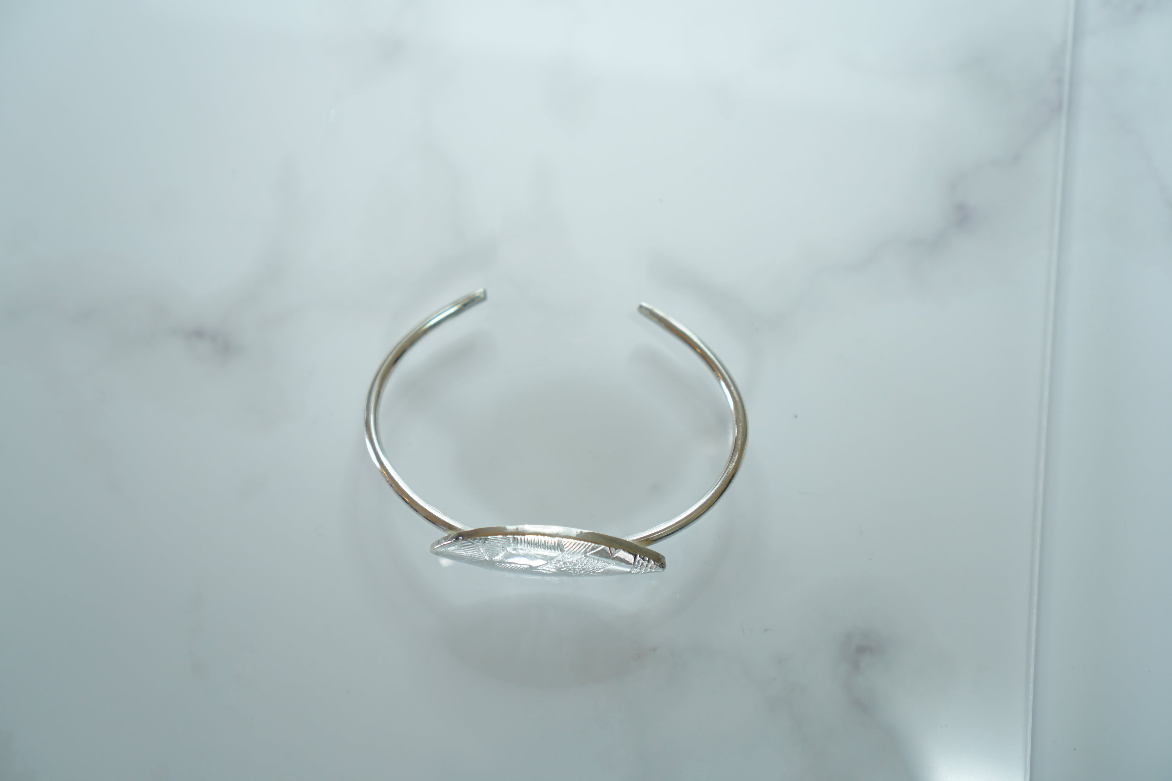 Textured Sterling Silver Cuff Bracelet