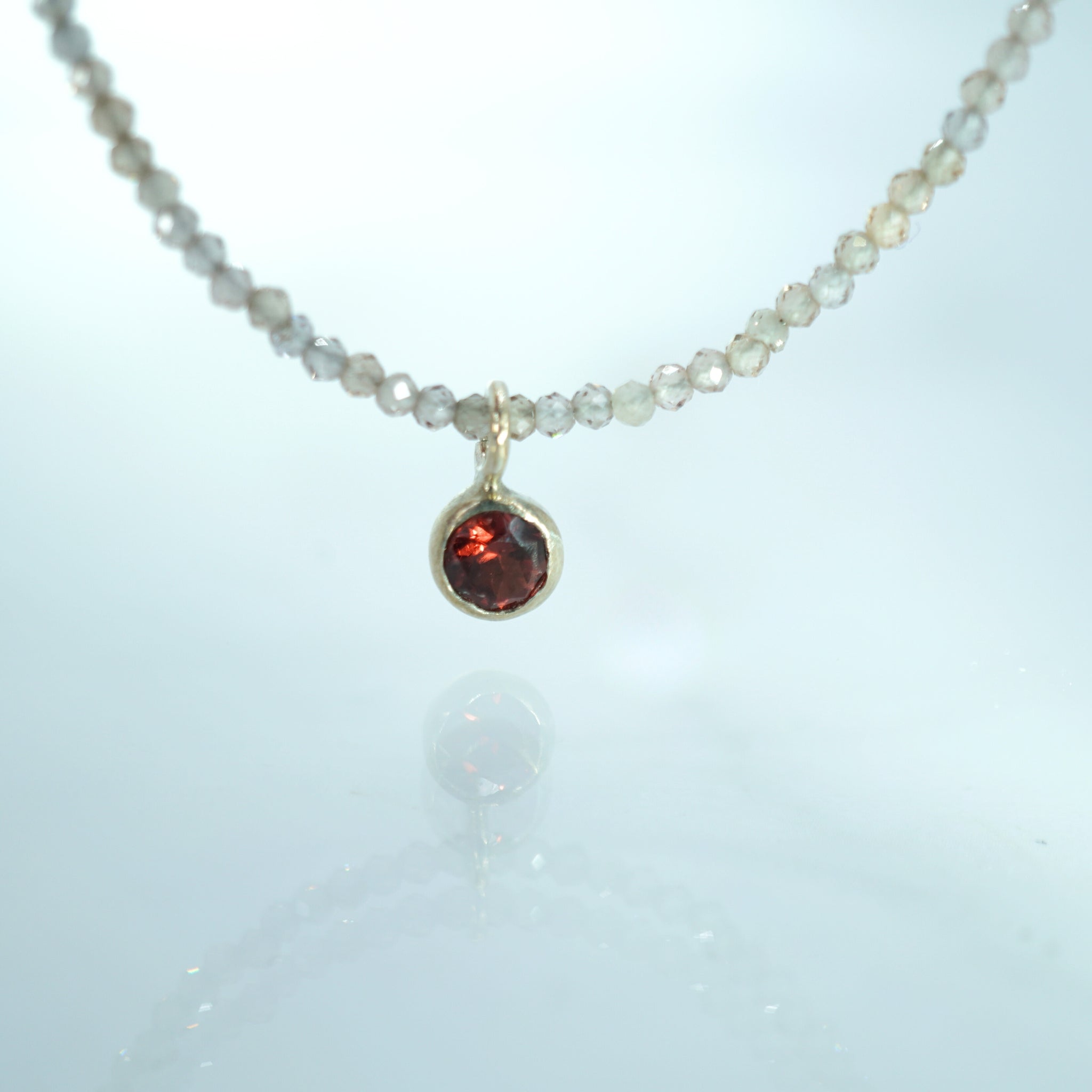 January Garnet Necklace