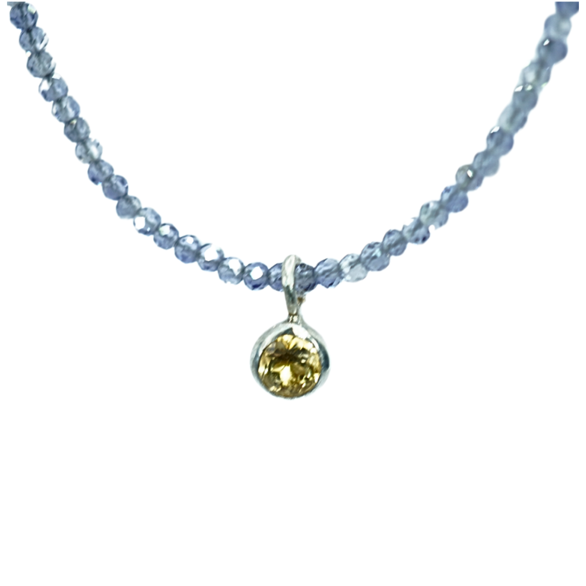 Iolite Gemstone Necklace