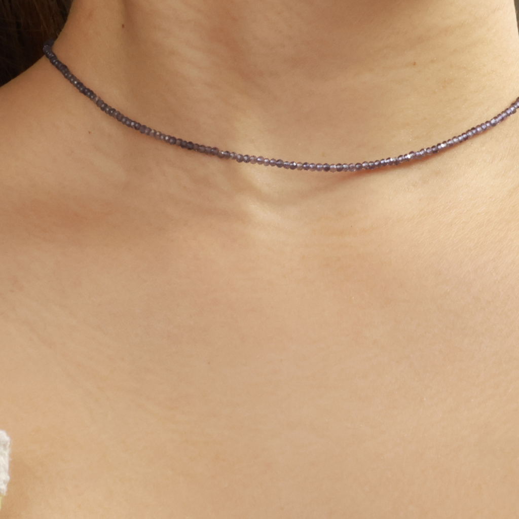 Iolite Gemstone Necklace