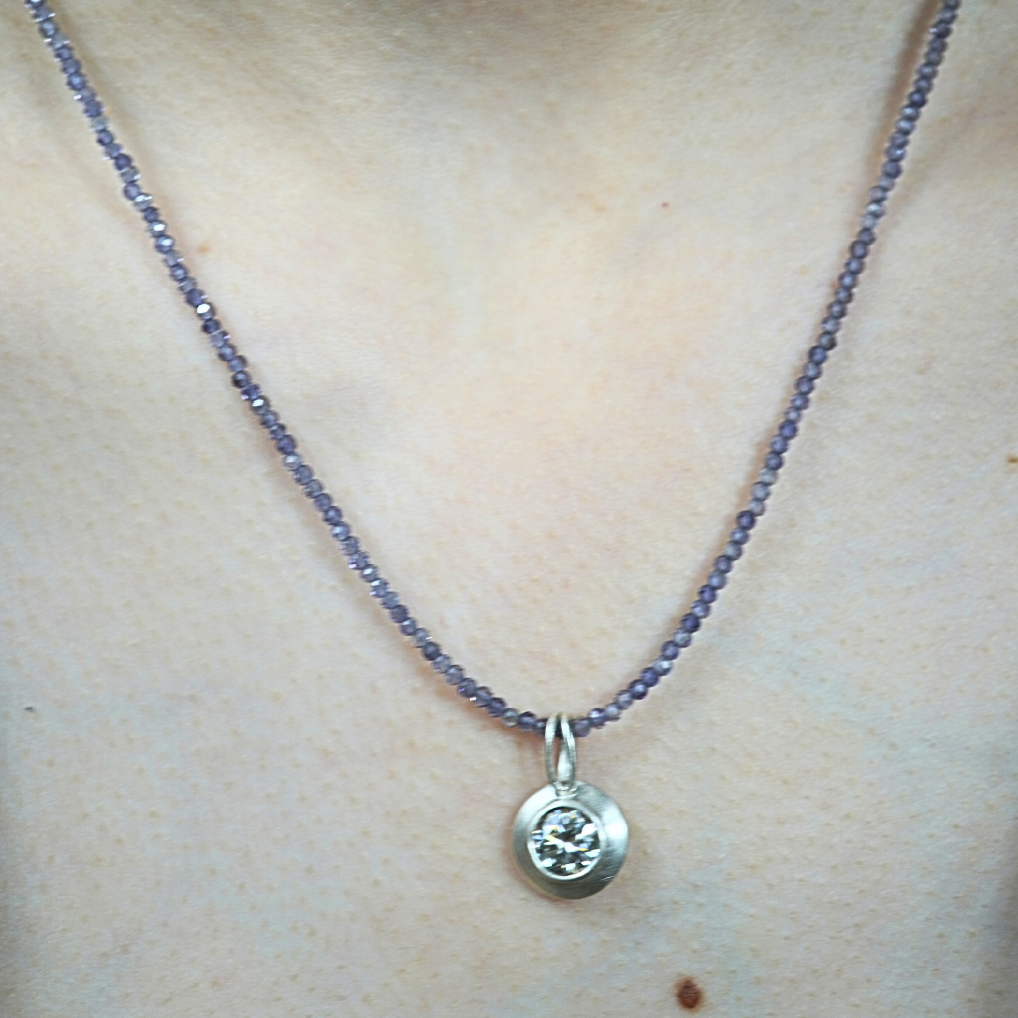 Iolite Gemstone Necklace