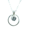 Silver Meteorite Necklace