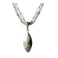 Opal Necklace with Chunky Pendant