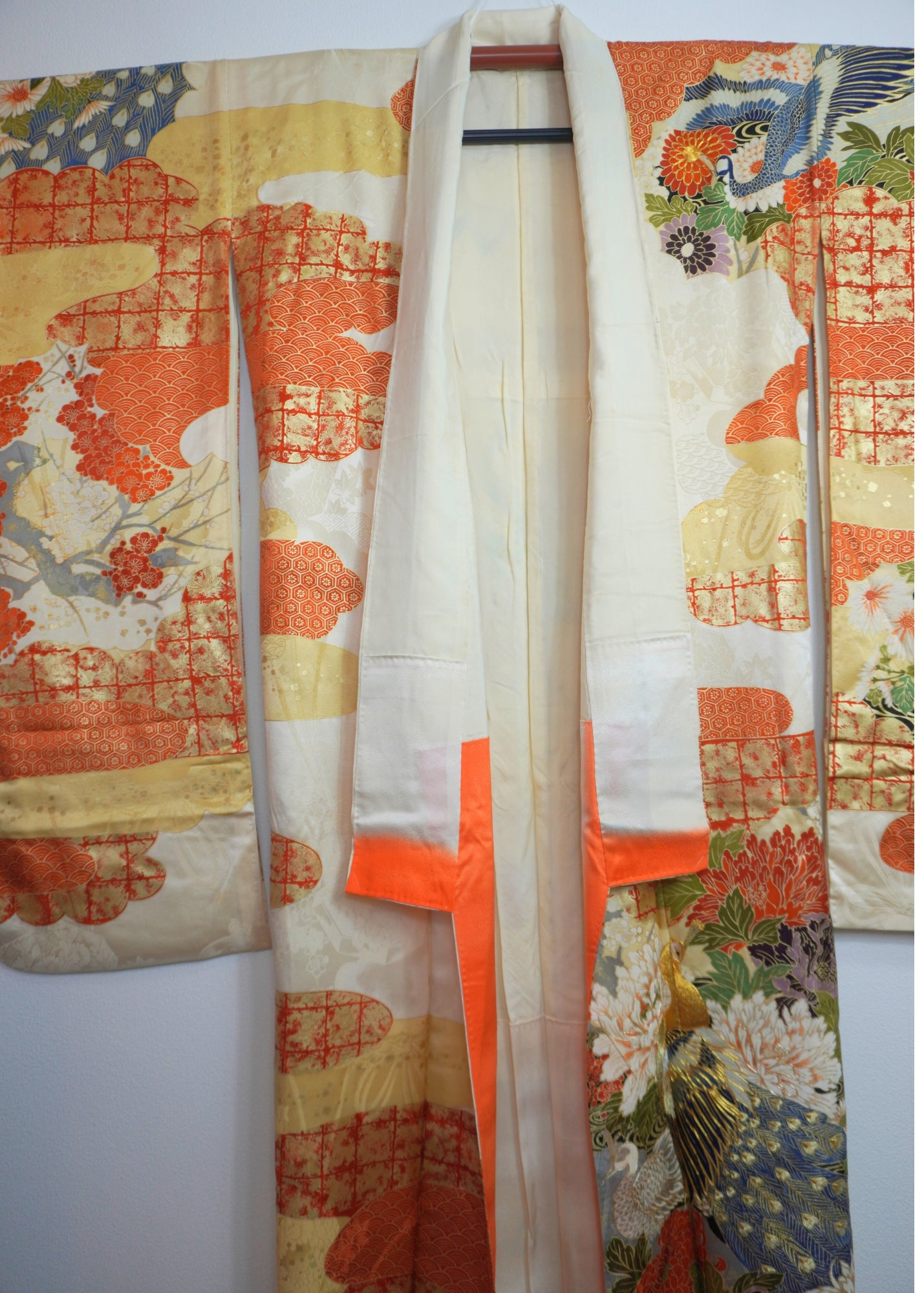 Vintage Ornate Orange Kimono