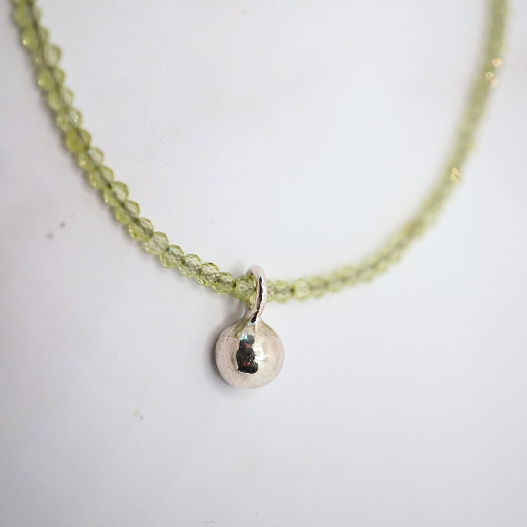 Silver Moissanite Necklace