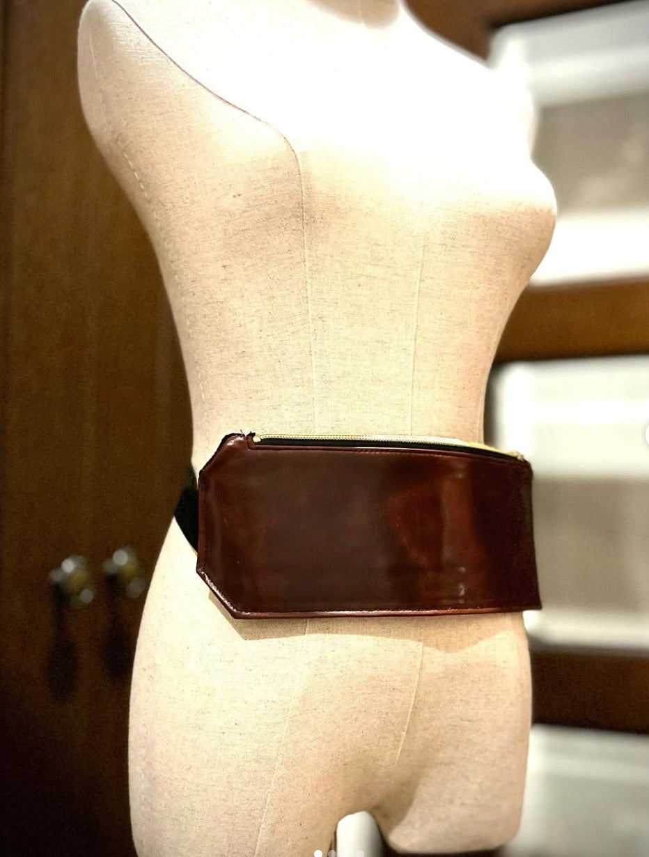 Handcrafted Leather Belt Purse