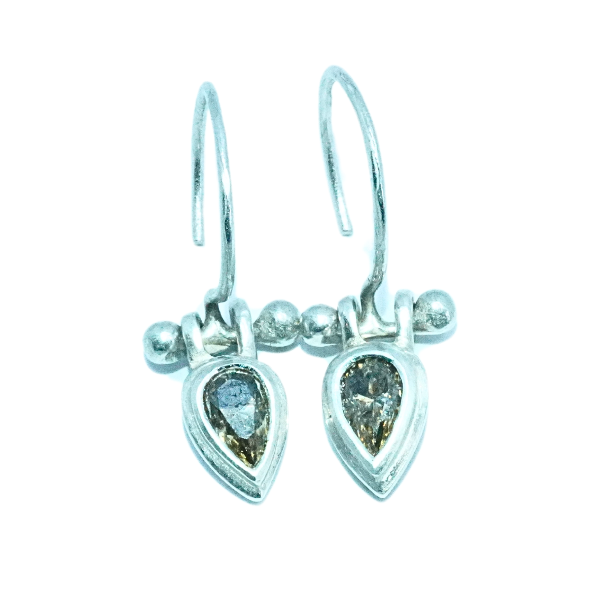 moissanite teardrop earrings
