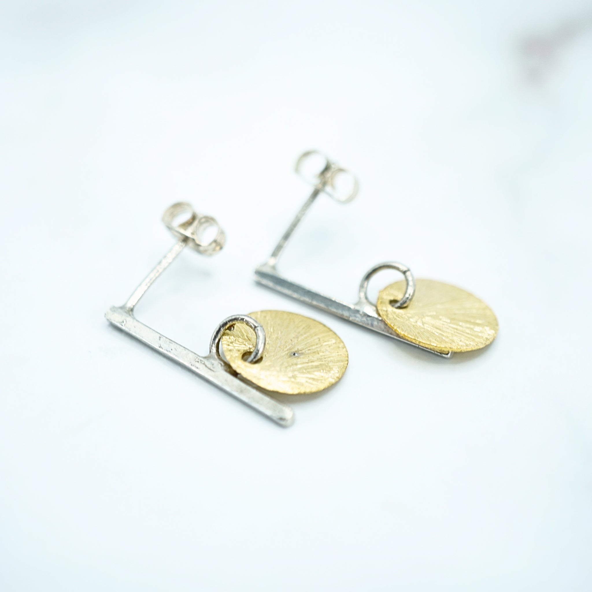 Silver and Gold Vermeil Earrings