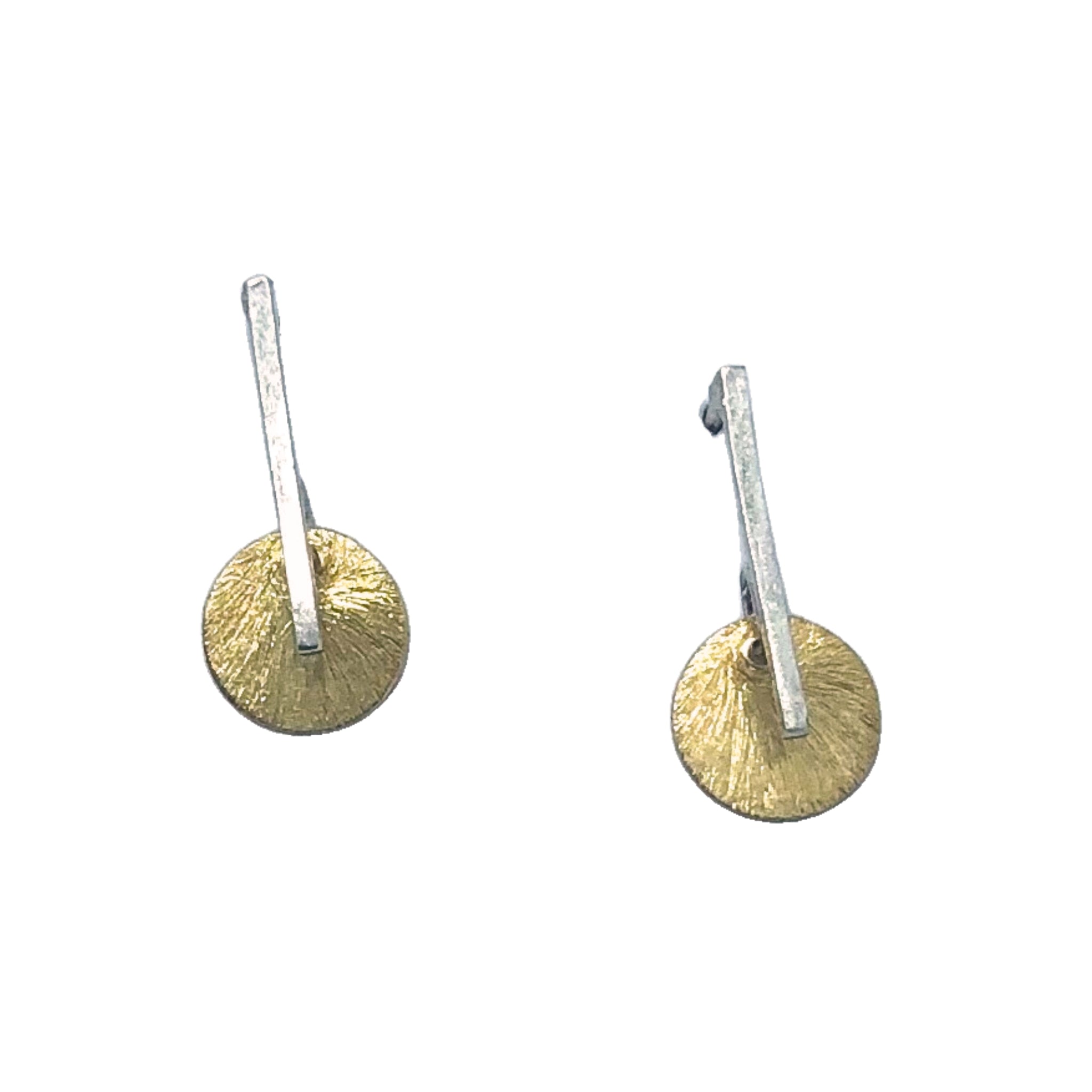 Silver and Gold Vermeil Earrings