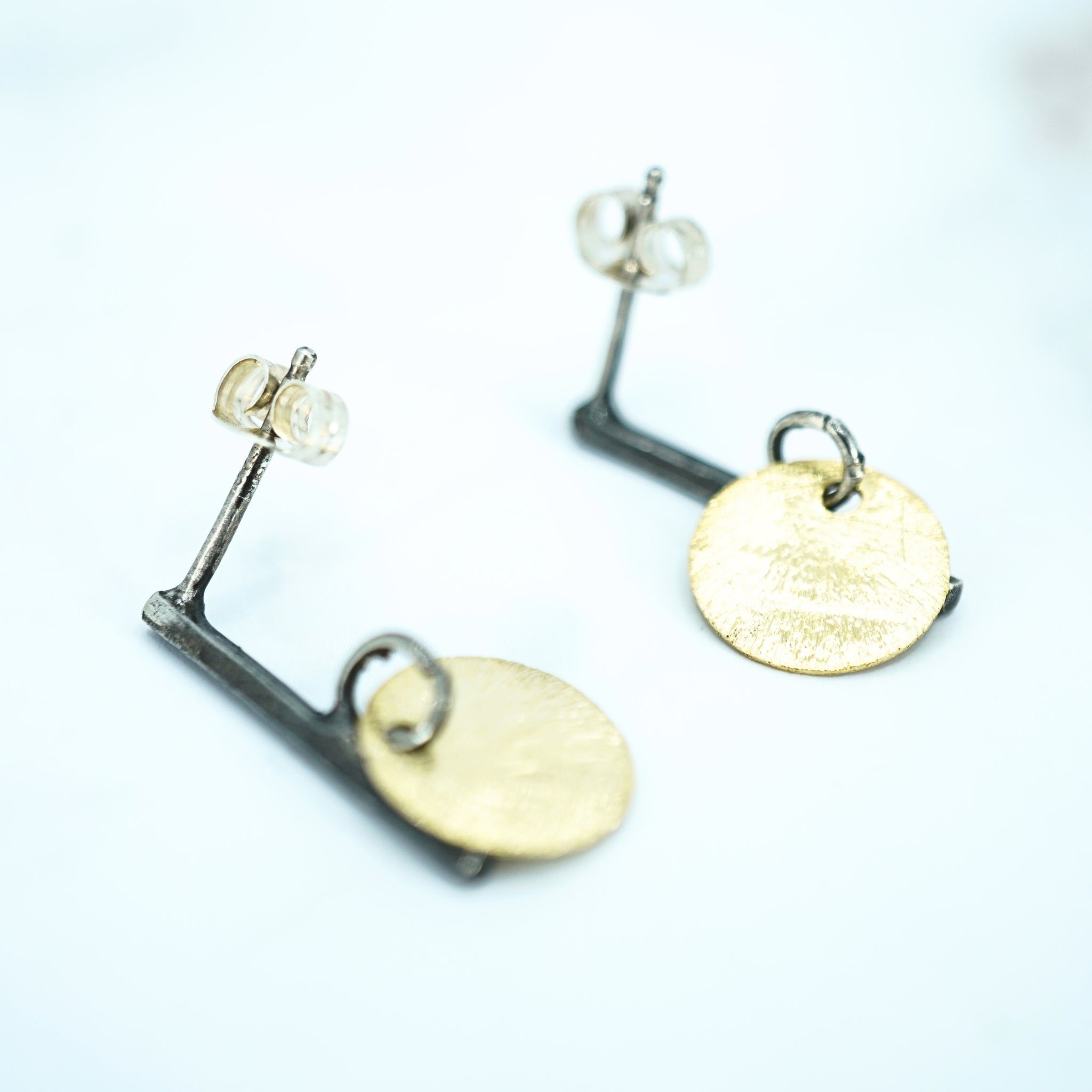 Silver and Gold Vermeil Earrings