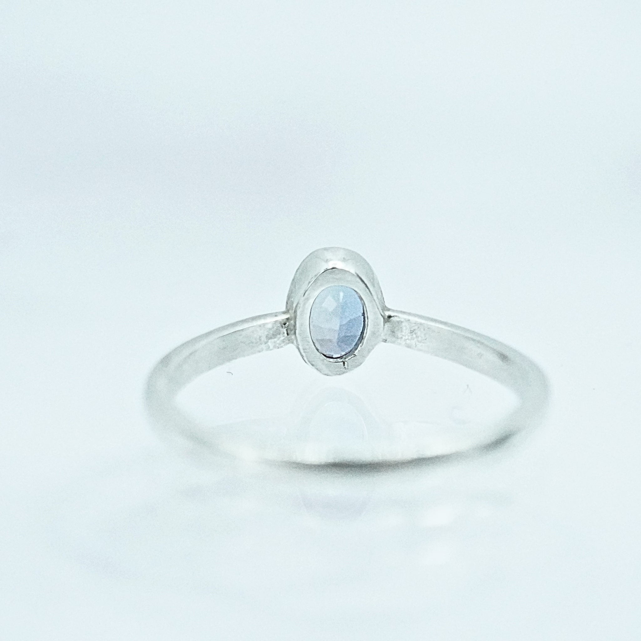 Stackable Silver Alexandrite Ring