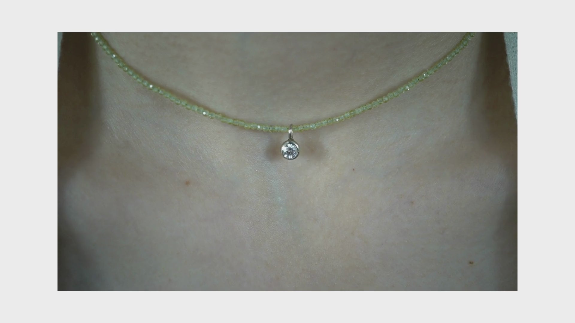 Silver Moissanite Necklace